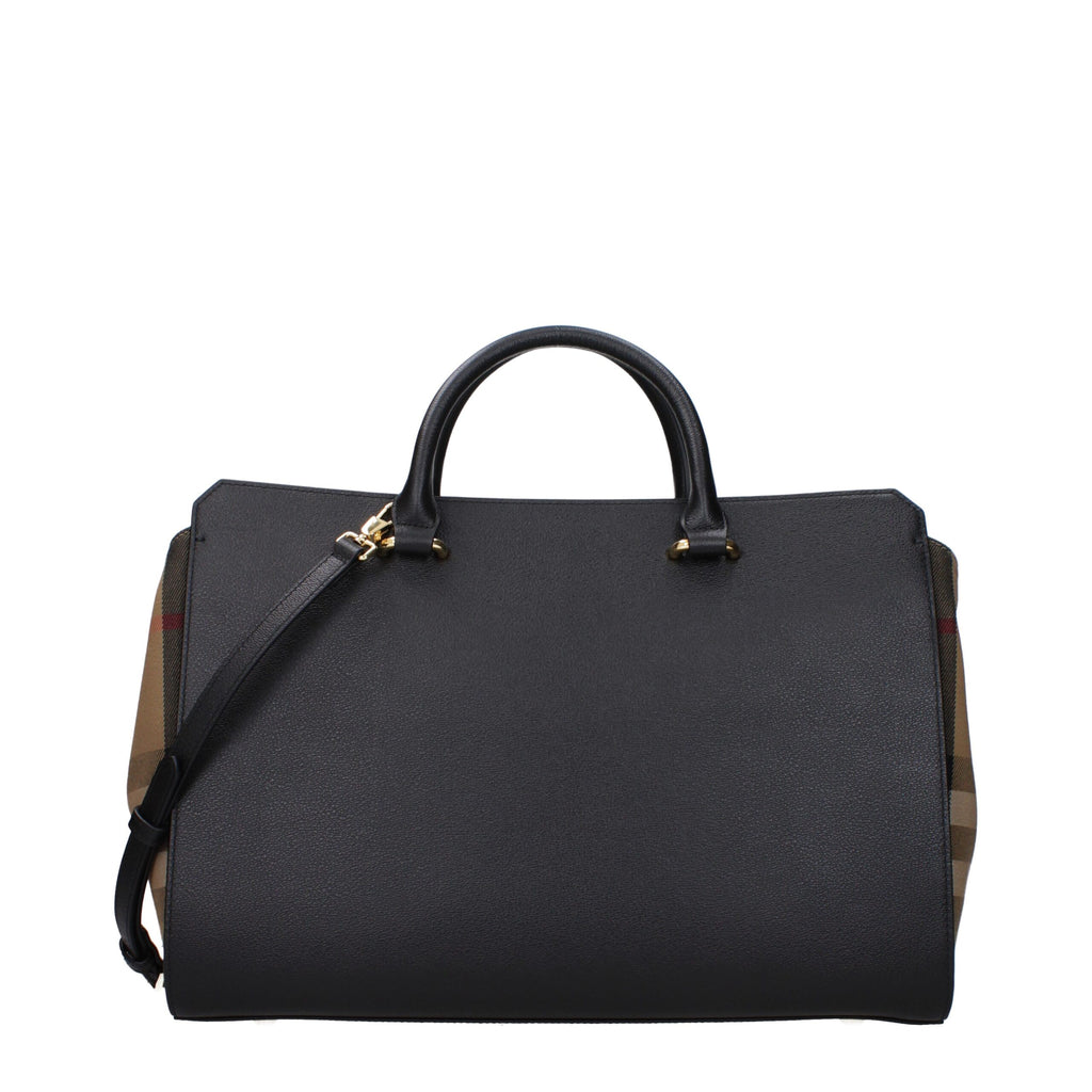 Burberry Schwarze Lederhandtaschen