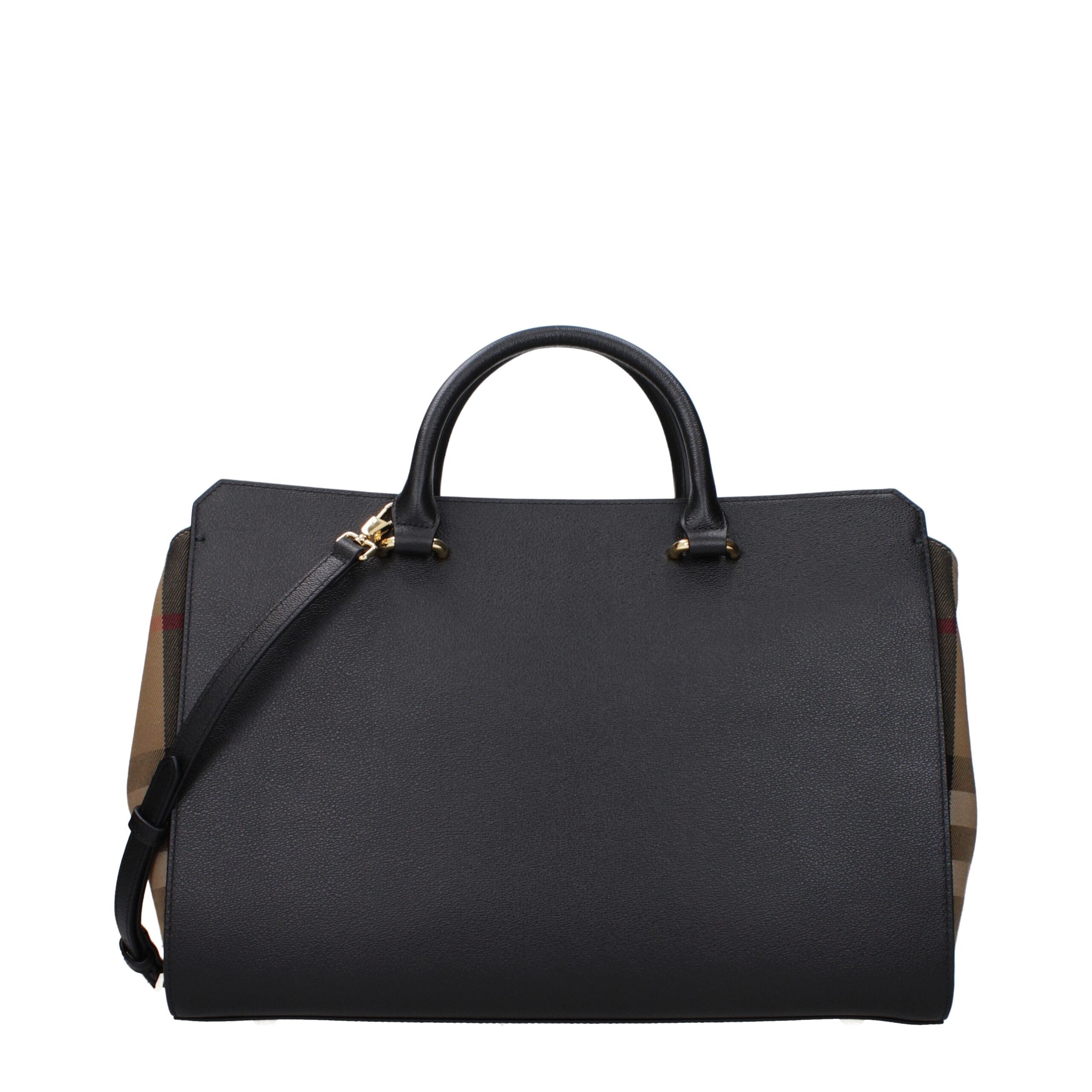 Burberry Schwarze Lederhandtaschen