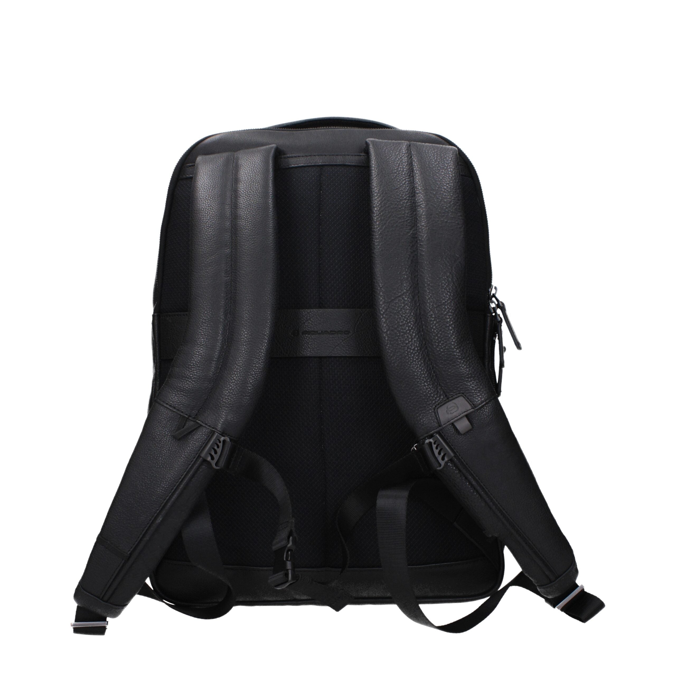 Piquadro Schwarzer Lederrucksack