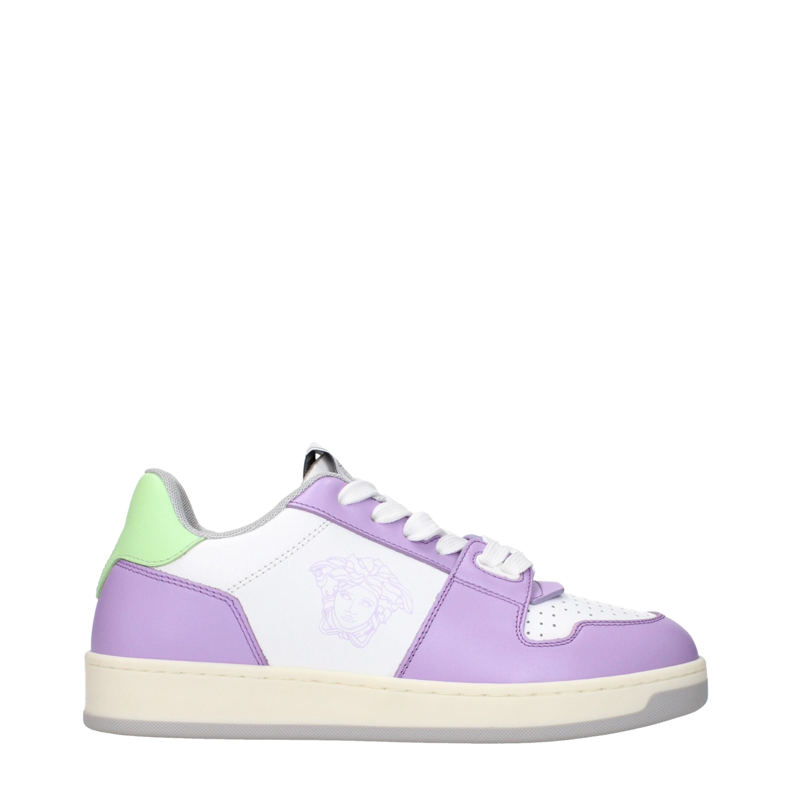 Versace Weiße Leder-Low Tops