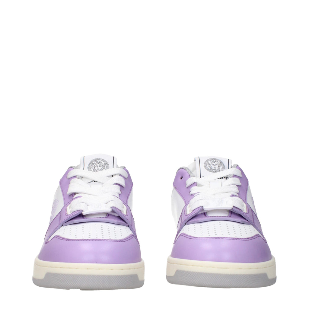 Versace Weiße Leder-Low Tops