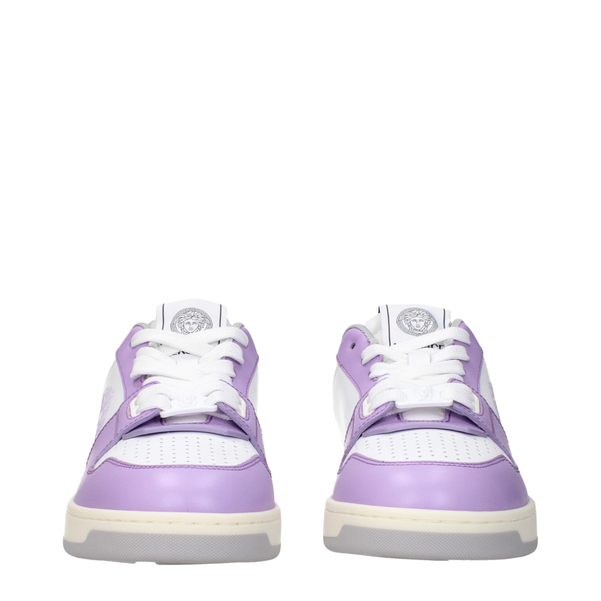 Versace Weiße Leder-Low Tops