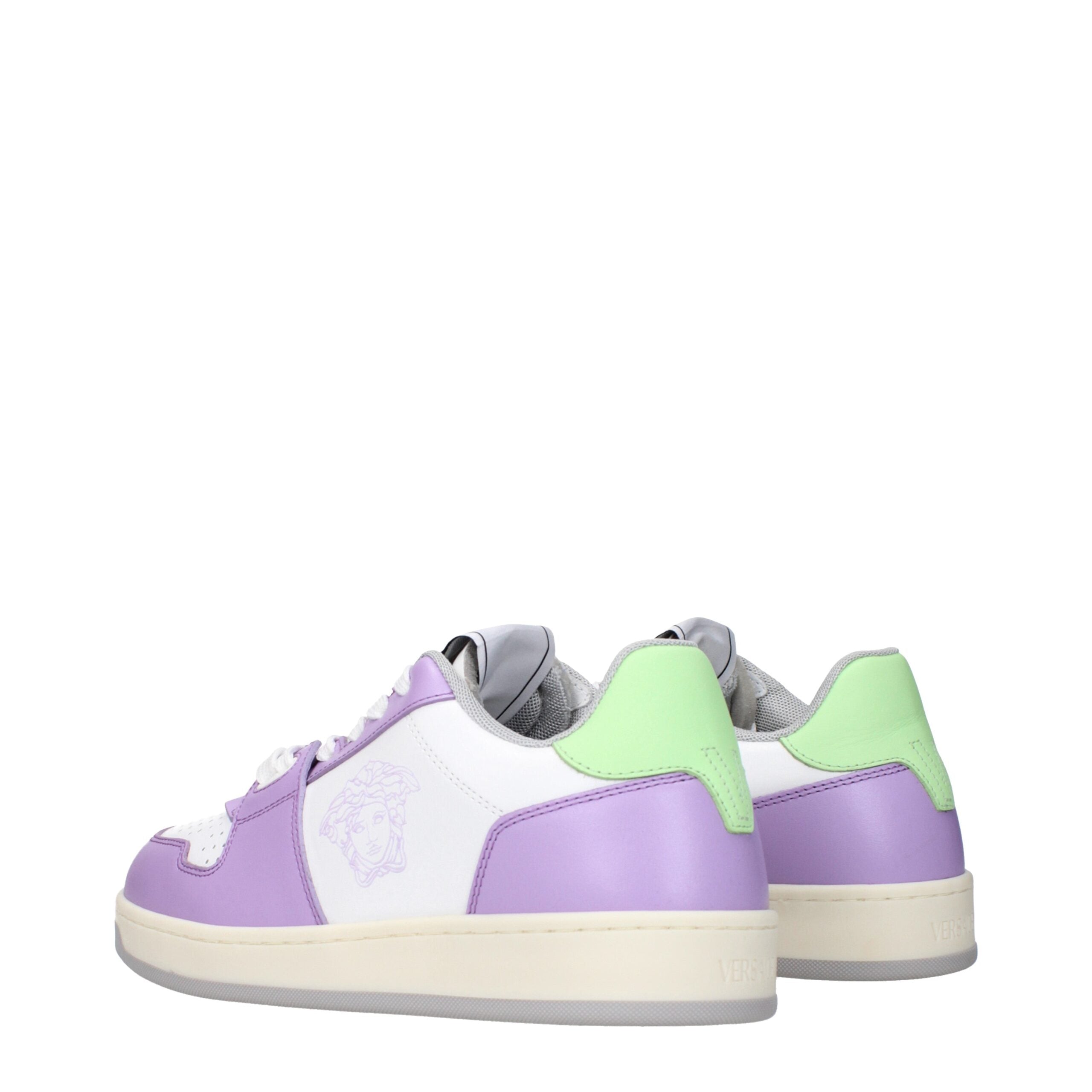 Versace Weiße Leder-Low Tops