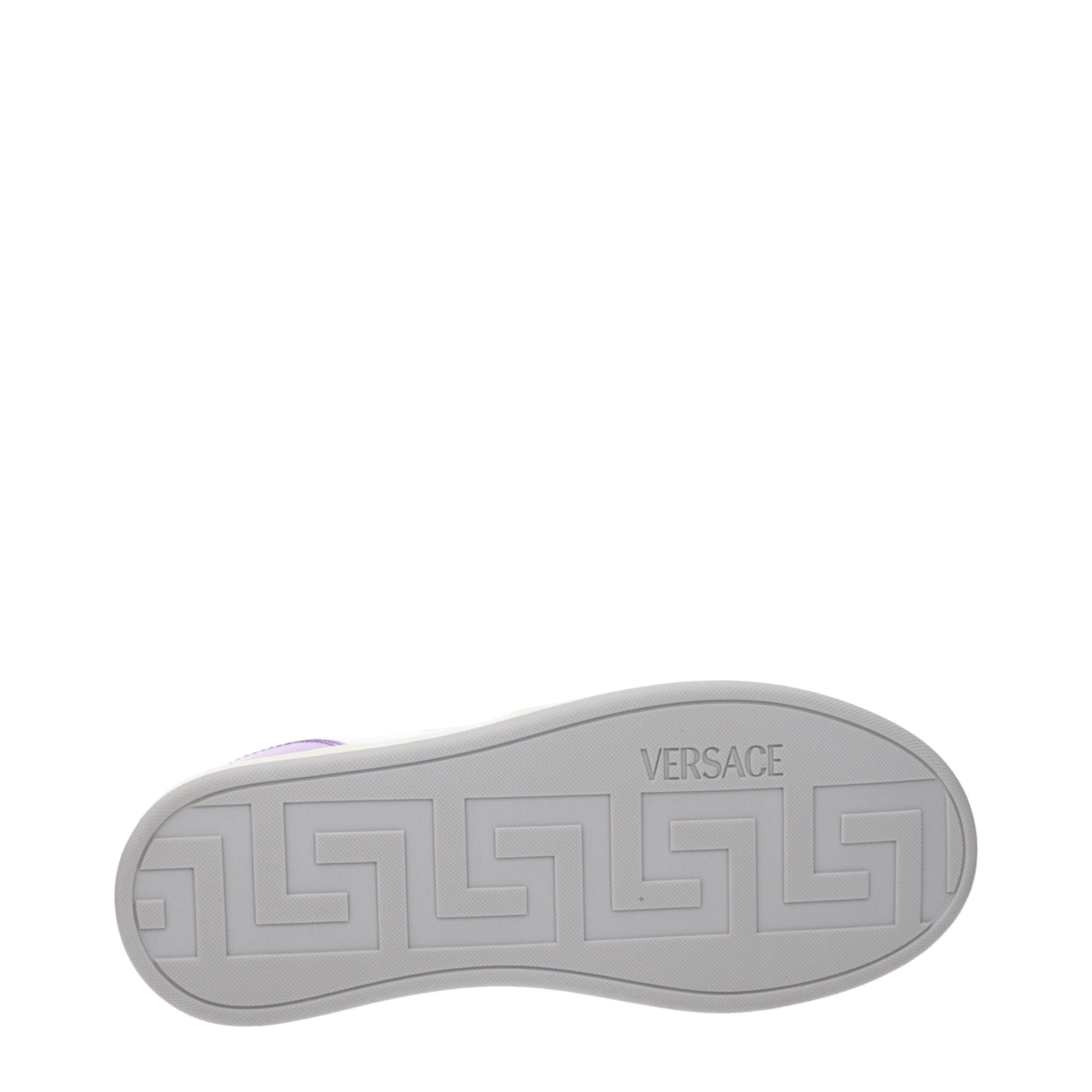 Versace Weiße Leder-Low Tops