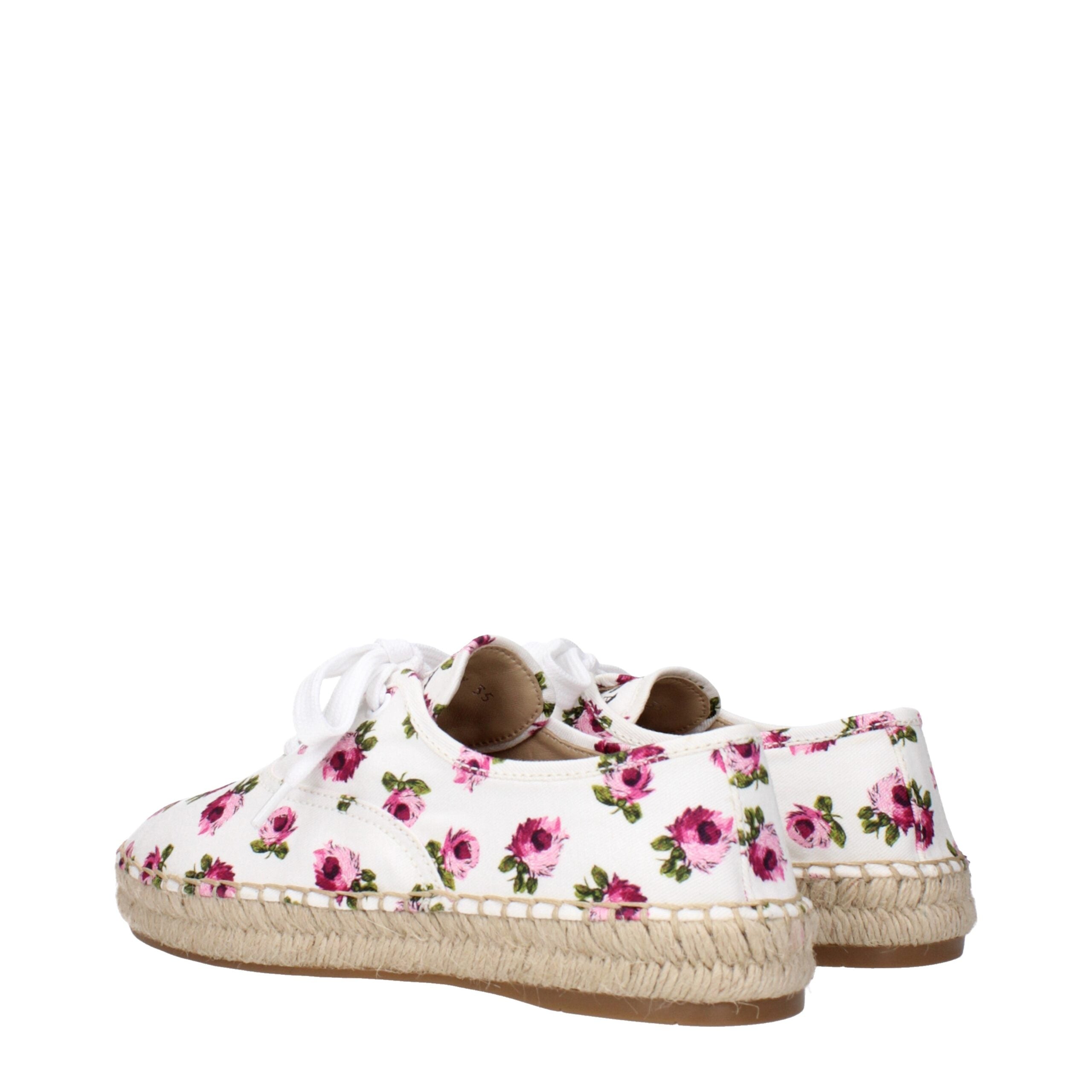 Prada Espadrilles aus weißem Stoff