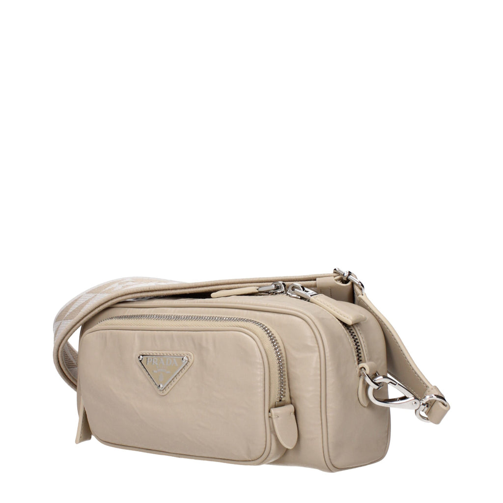 Prada Beige Leder Crossbody-Taschen