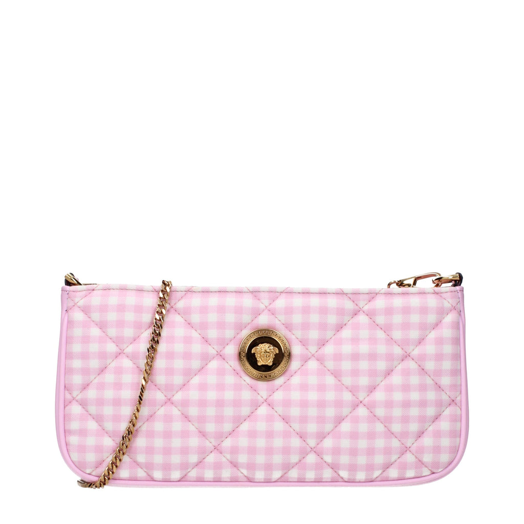 Versace Rosa Stoff-Umhängetaschen