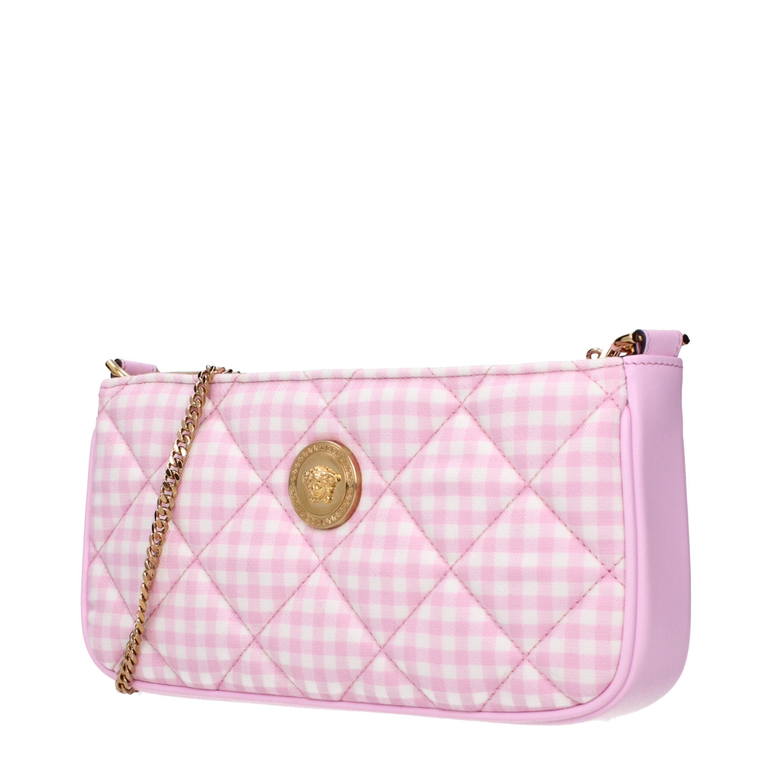 Versace Rosa Stoff-Umhängetaschen