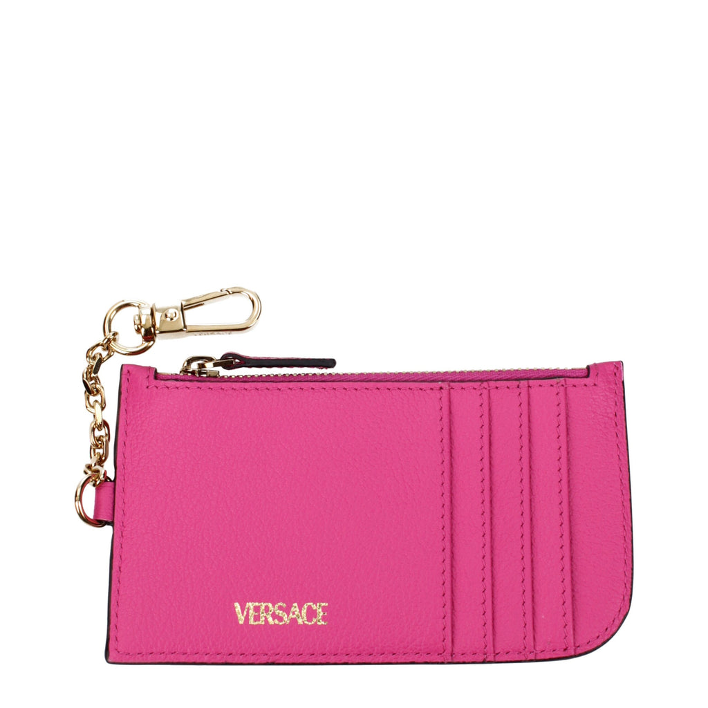 Versace Rosa Leder Geldbörsen