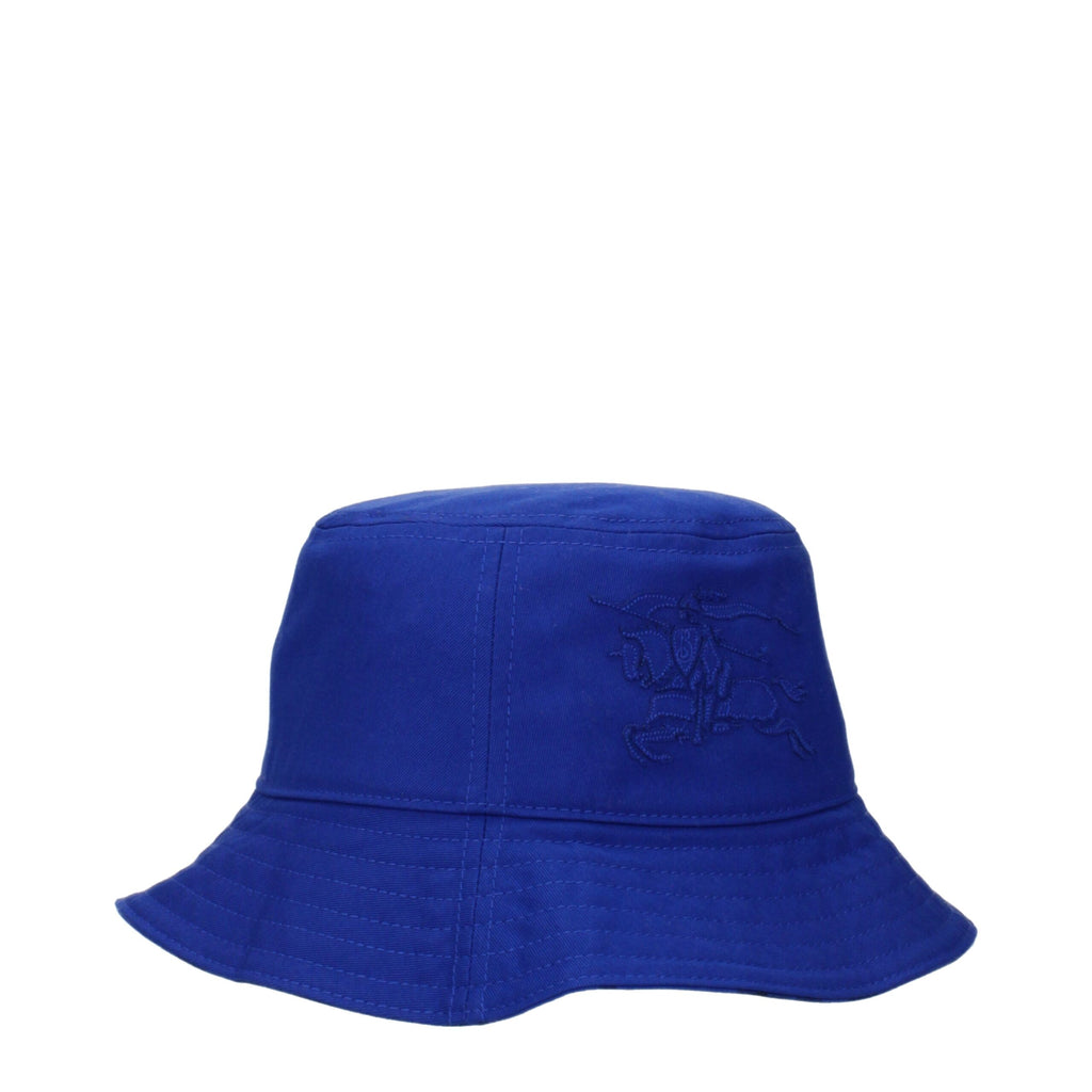 Burberry Blaue Stoff-Eimerhüte
