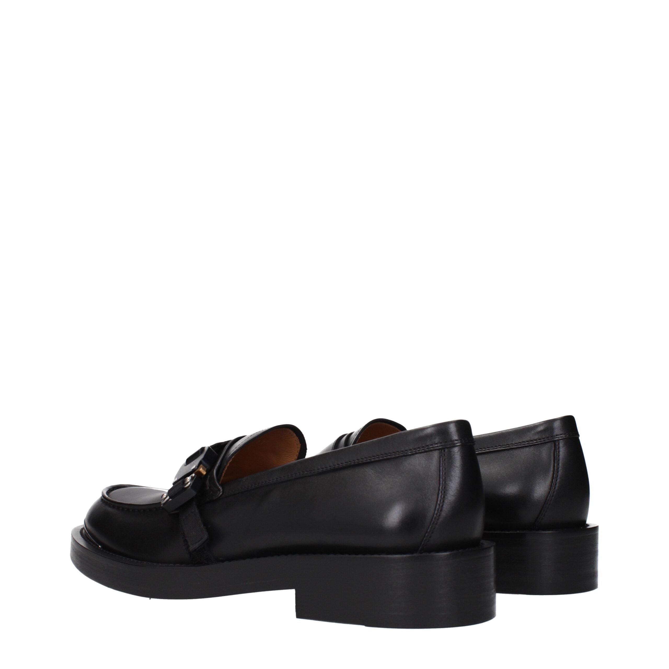 Christian Dior Schwarze Leder Slipper