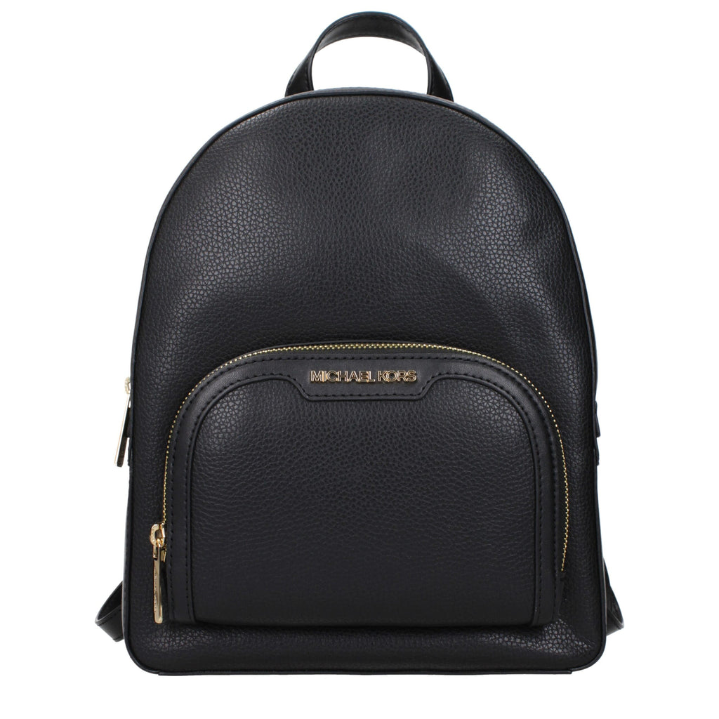 Michael Kors Schwarze Lederrucksäcke