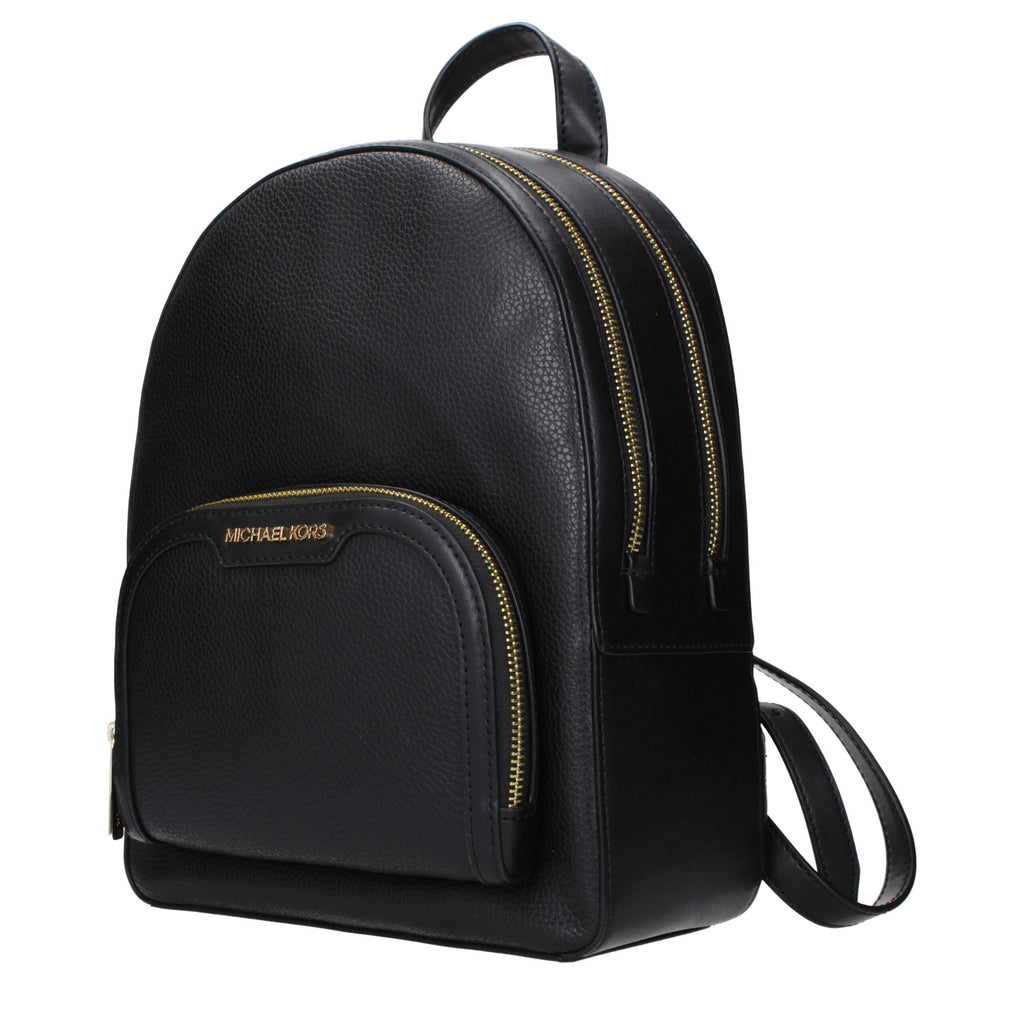 Michael Kors Schwarze Lederrucksäcke