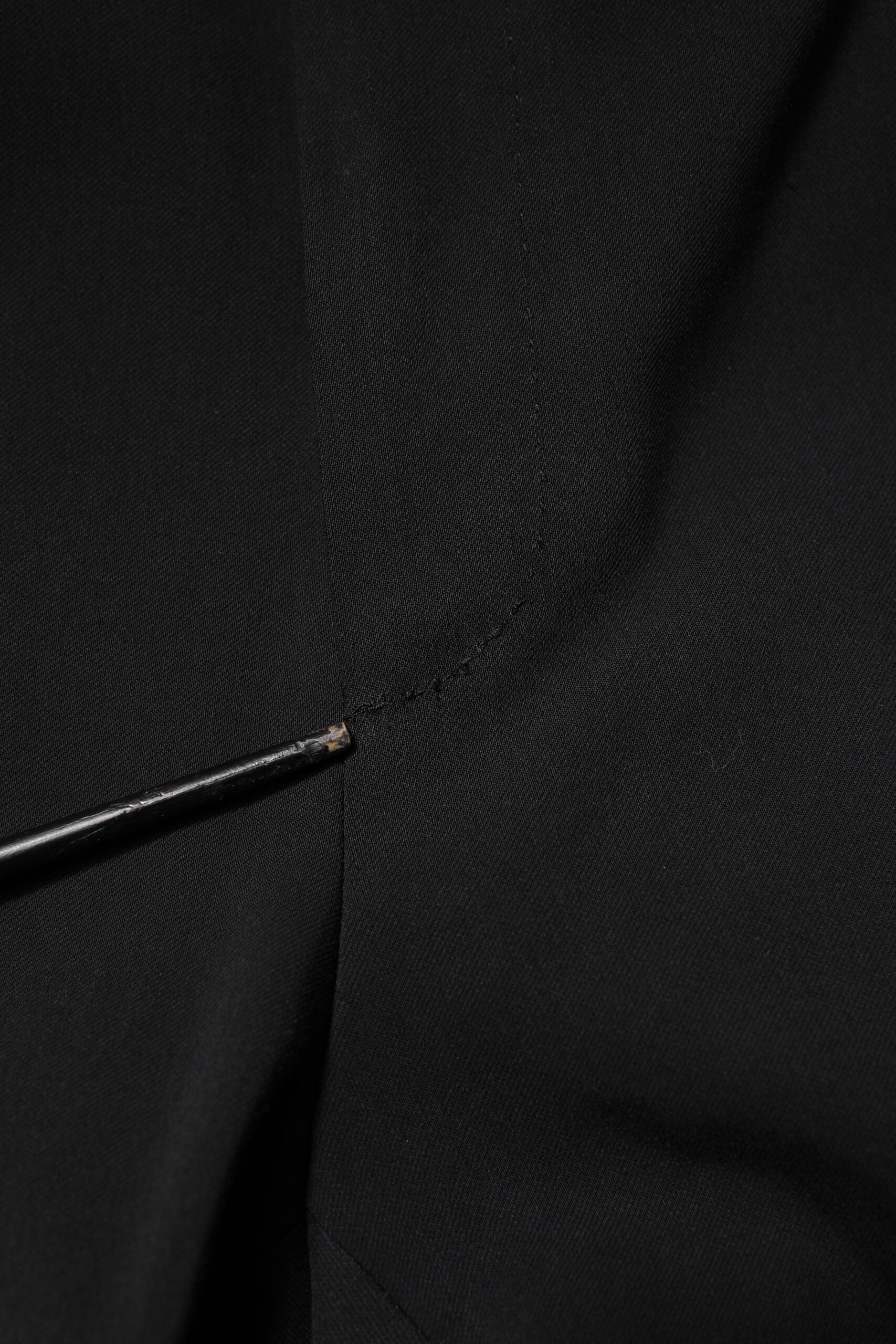 Dolce & Gabbana Schwarzer einreihiger 2-teiliger Anzug aus Baumwolle