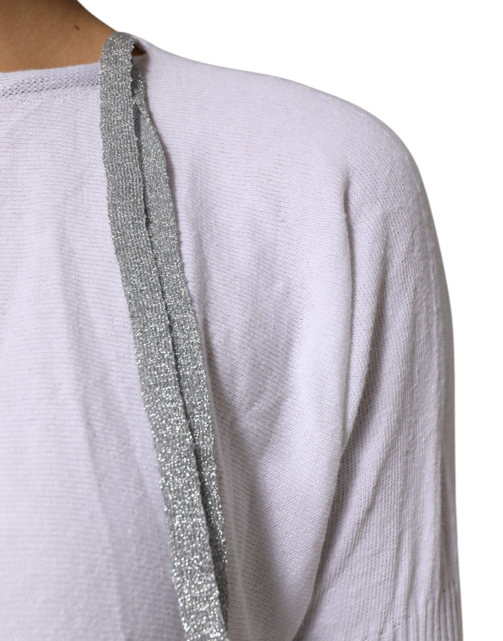 PINK MEMORIES Weiß Baumwolle Kurze Ärmel Rundhalsausschnitt Bluse Top