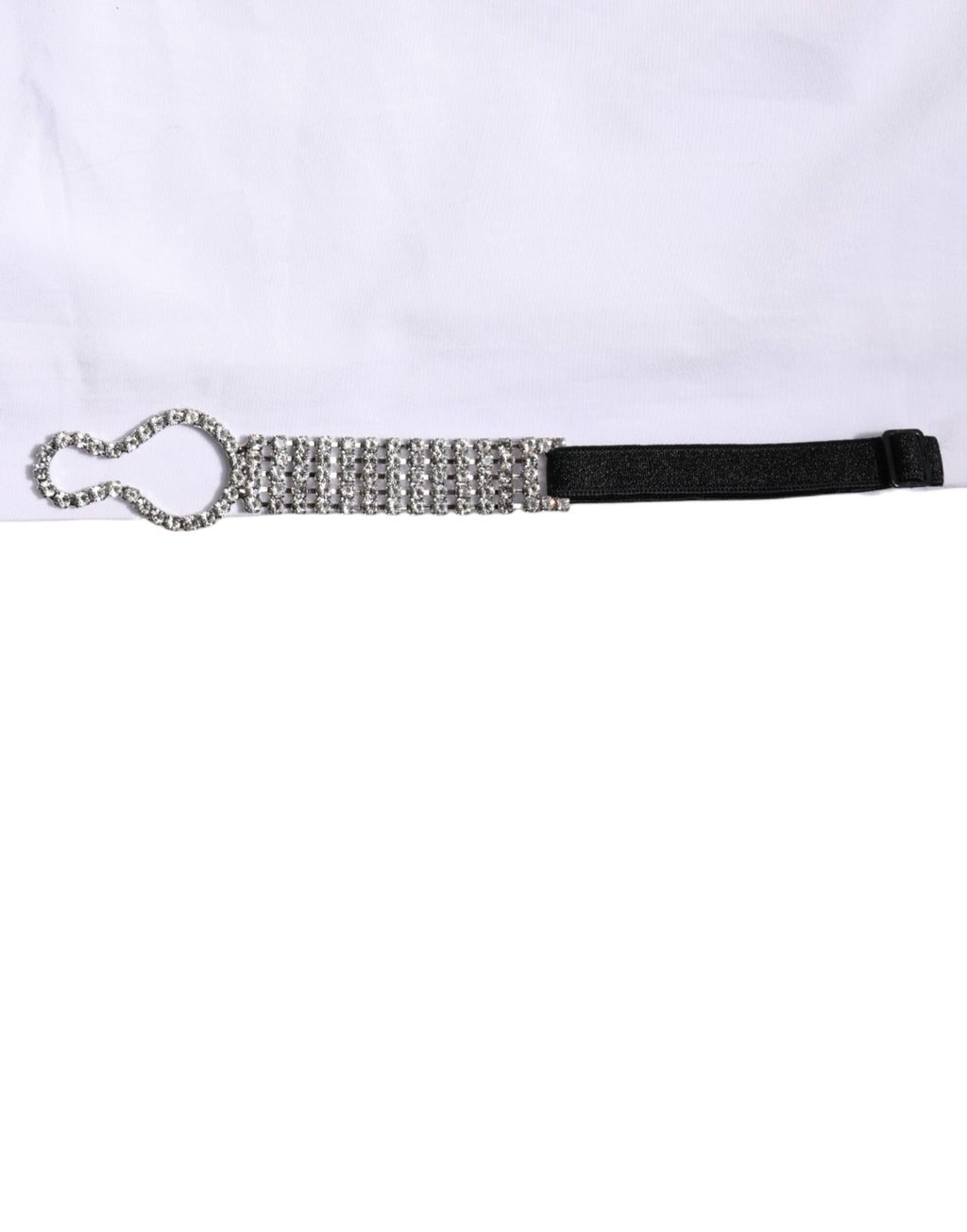 Dolce & Gabbana Weißes kristallverziertes Hemd mit Kragen