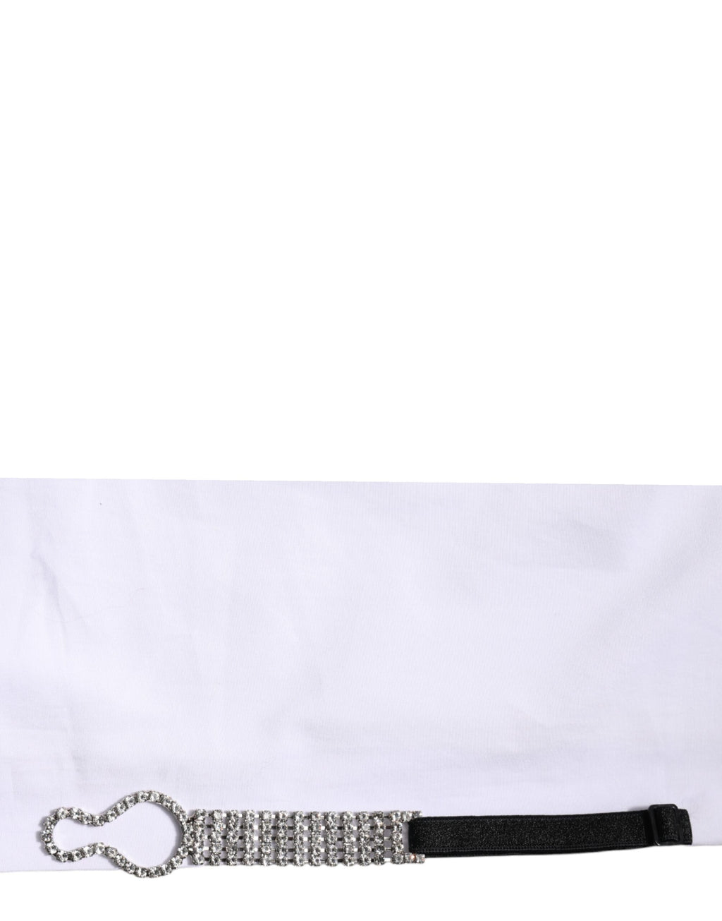 Dolce & Gabbana Weißes kristallverziertes Hemd mit Kragen
