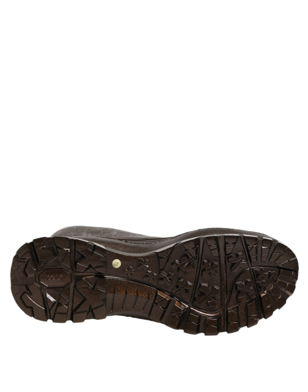 Dolce & Gabbana Metallic Braun Pull On Regen Stiefel Schuhe