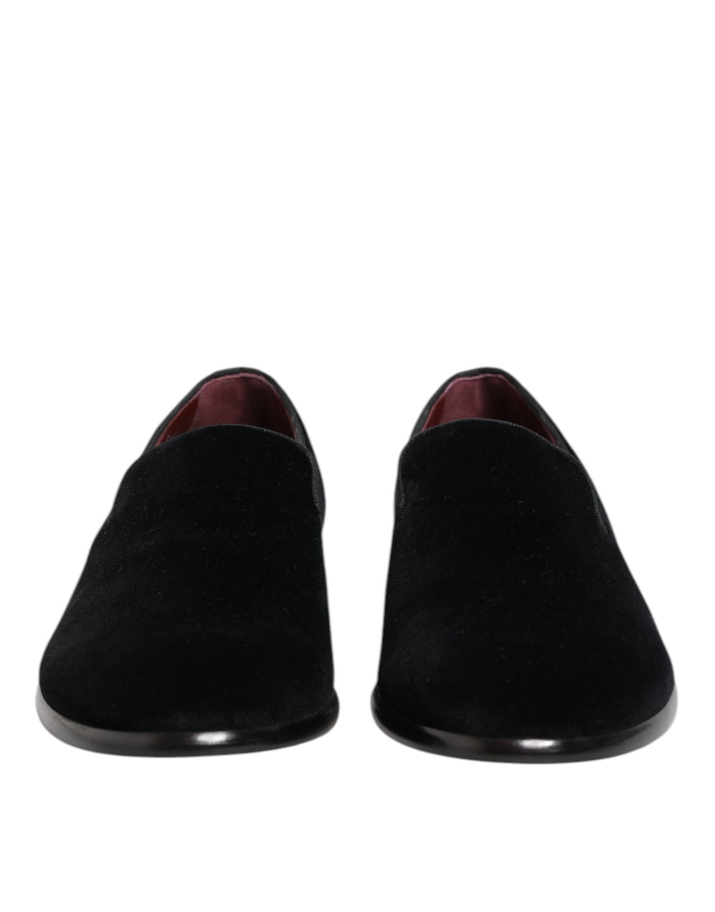 Dolce & Gabbana Zwarte Velvet Loafers Formele Heren Nette Schoenen