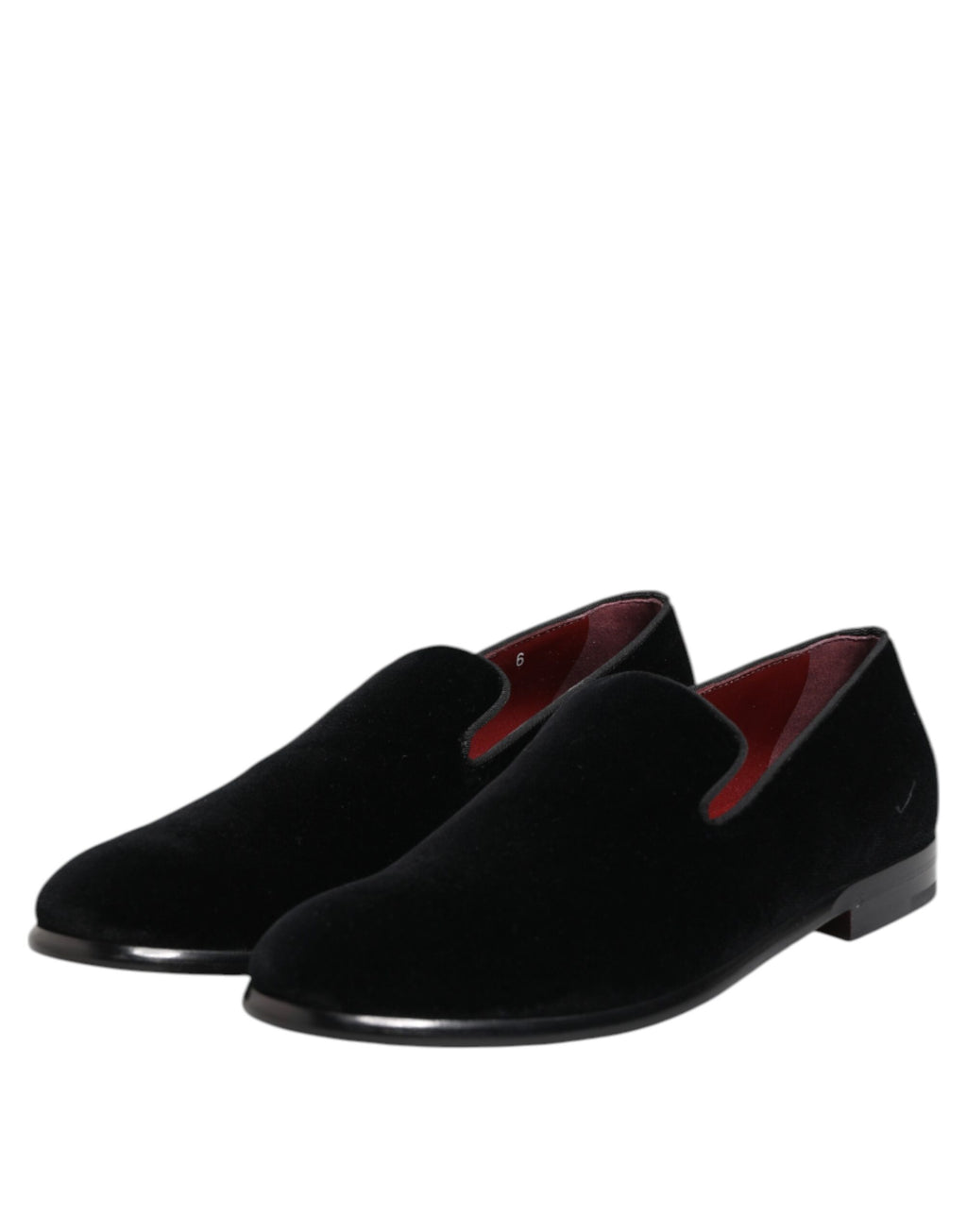 Dolce & Gabbana Zwarte Velvet Loafers Formele Heren Nette Schoenen