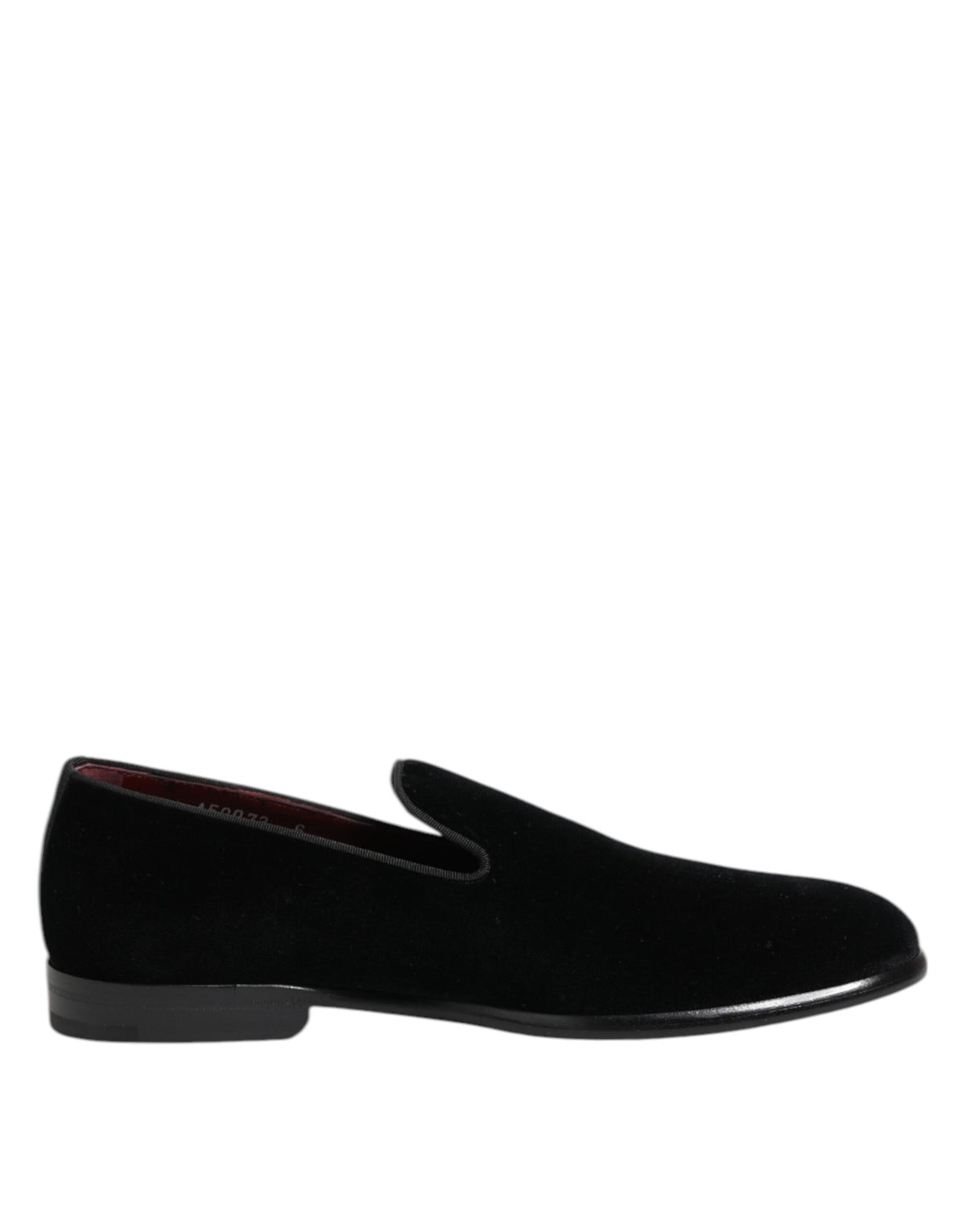 Dolce & Gabbana Zwarte Velvet Loafers Formele Heren Nette Schoenen