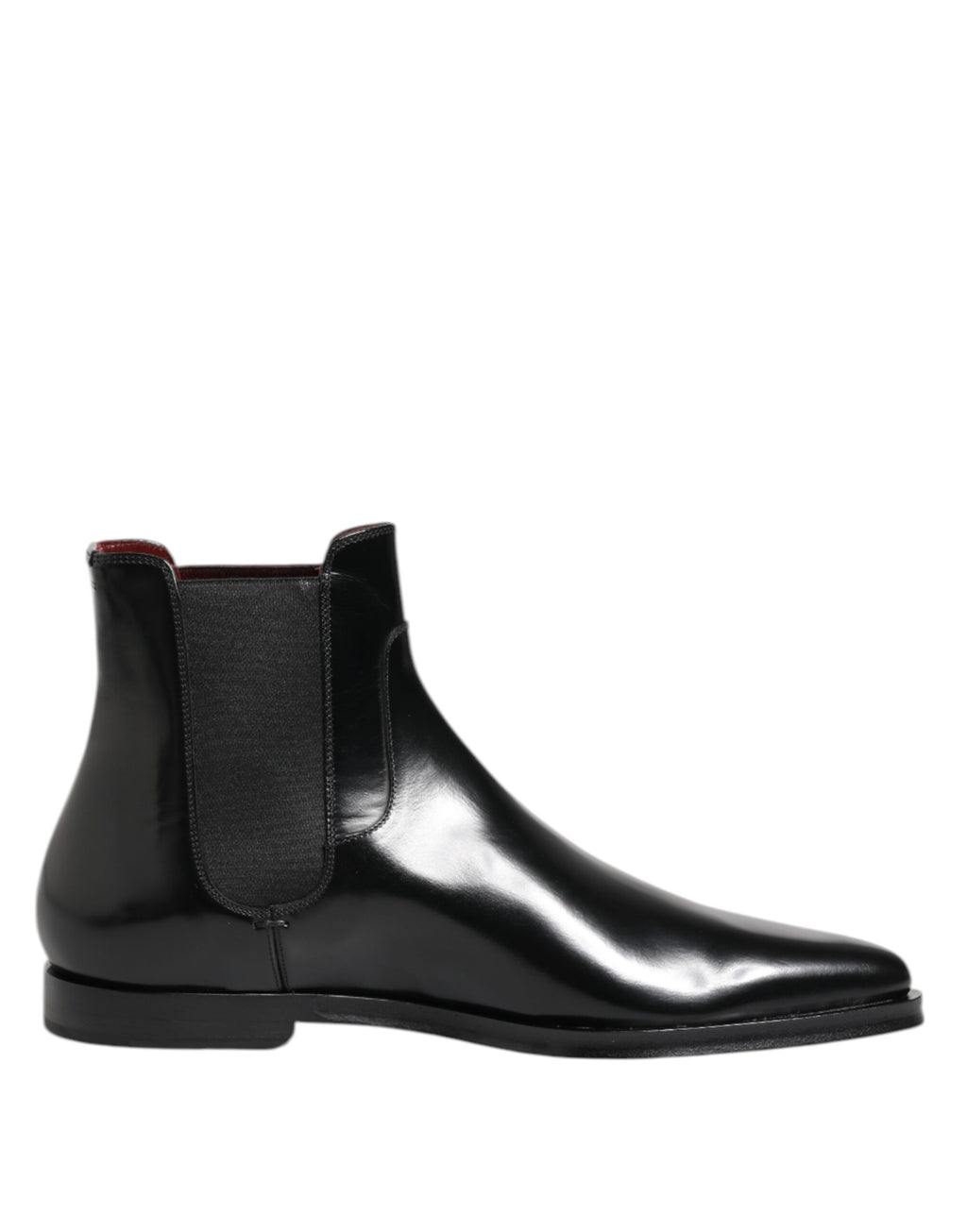Dolce & Gabbana Schwarzes Leder MILLENIALS Mid Calf Stiefel Schuhe