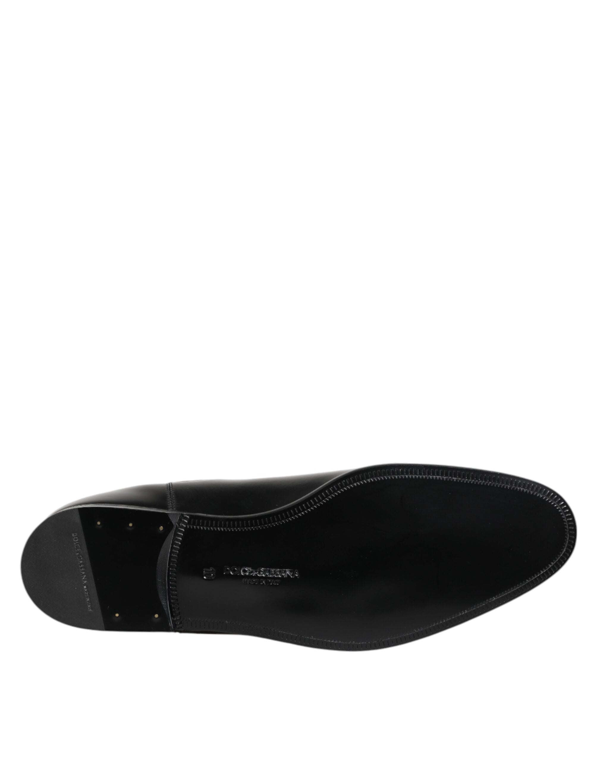 Dolce & Gabbana Schwarz Chelsea Slip On Mid Calf Stiefel Schuhe