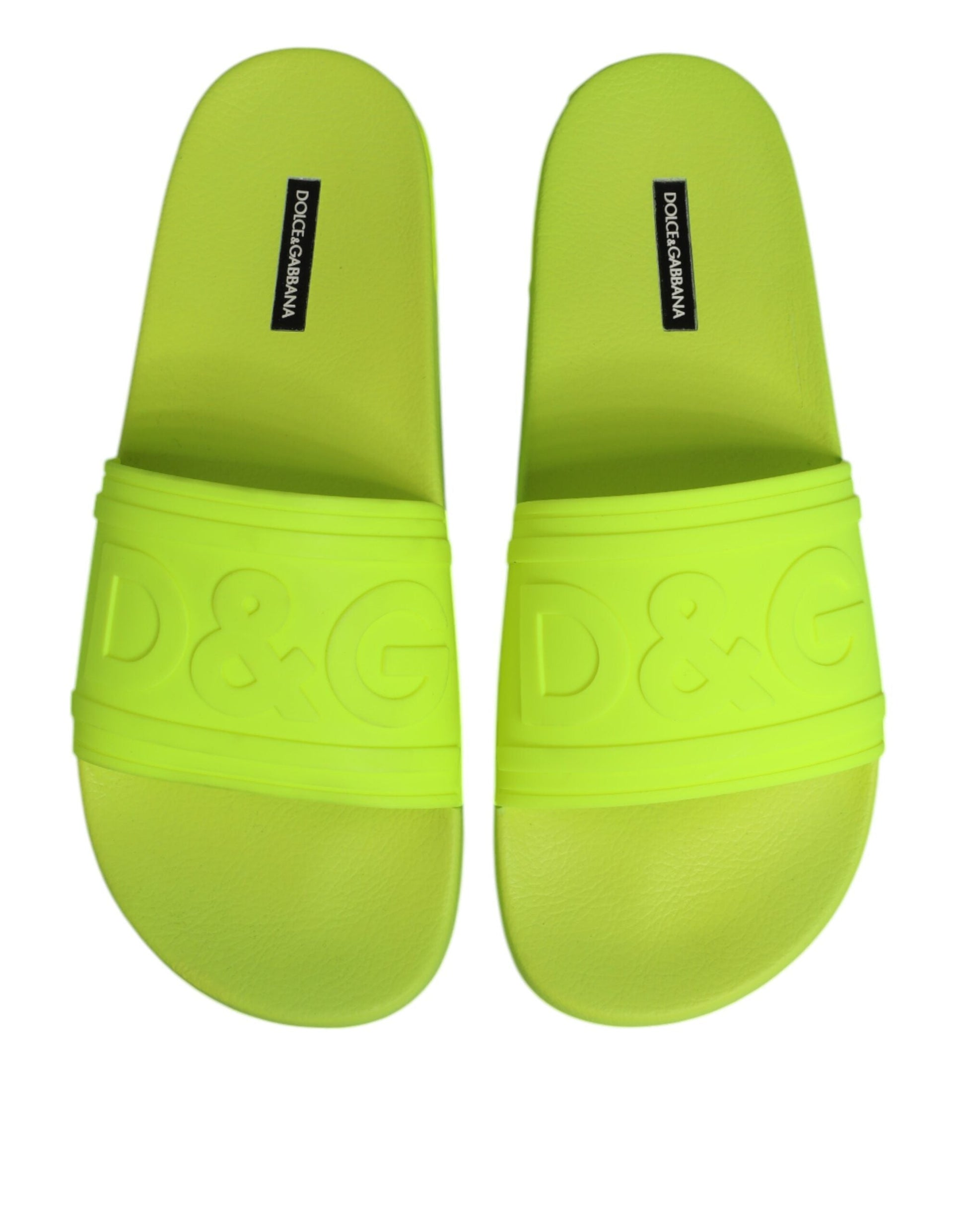 Dolce & Gabbana Gummirutschen Sandalen Strandbekleidung Schuhe grün