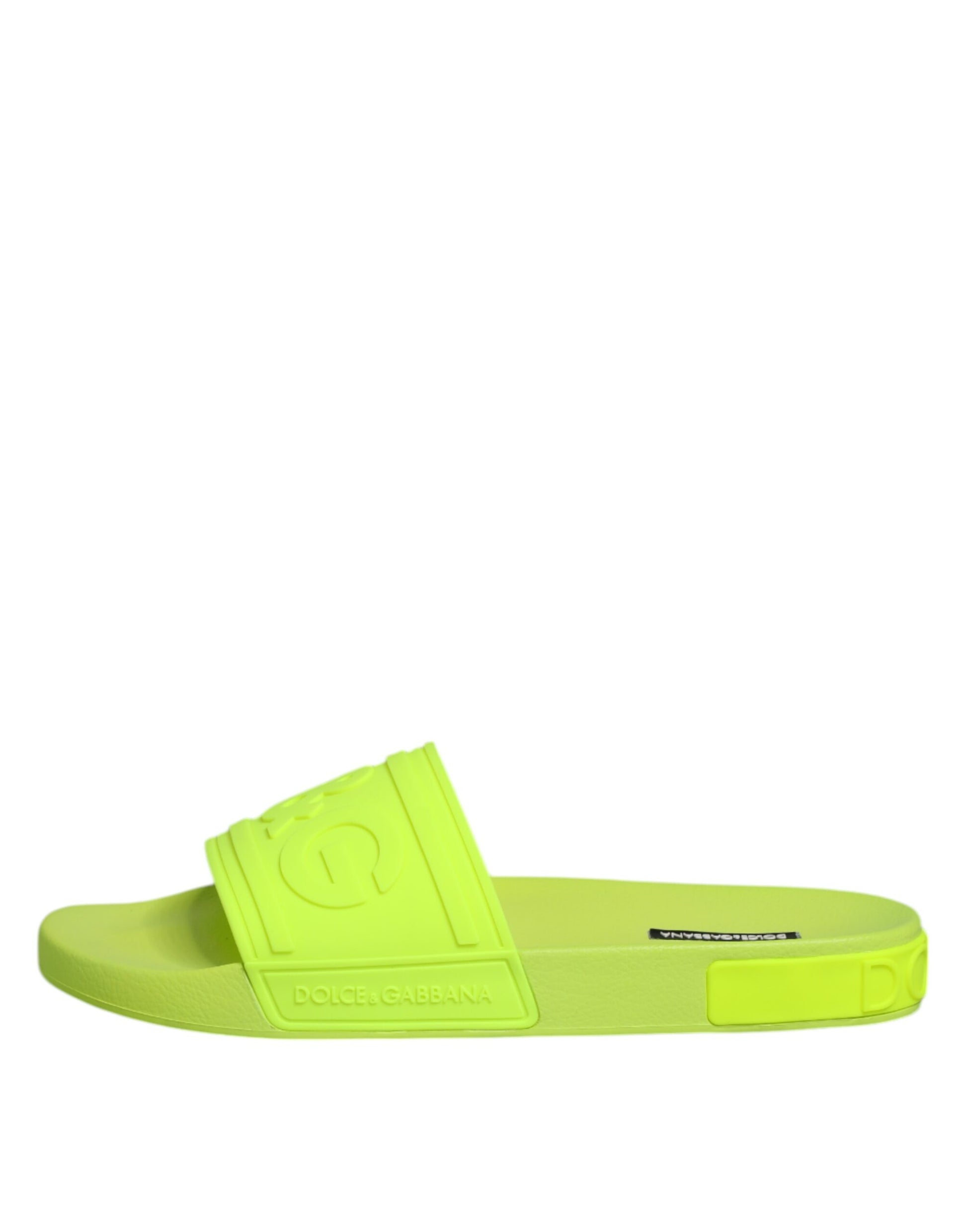 Dolce & Gabbana Gummirutschen Sandalen Strandbekleidung Schuhe grün