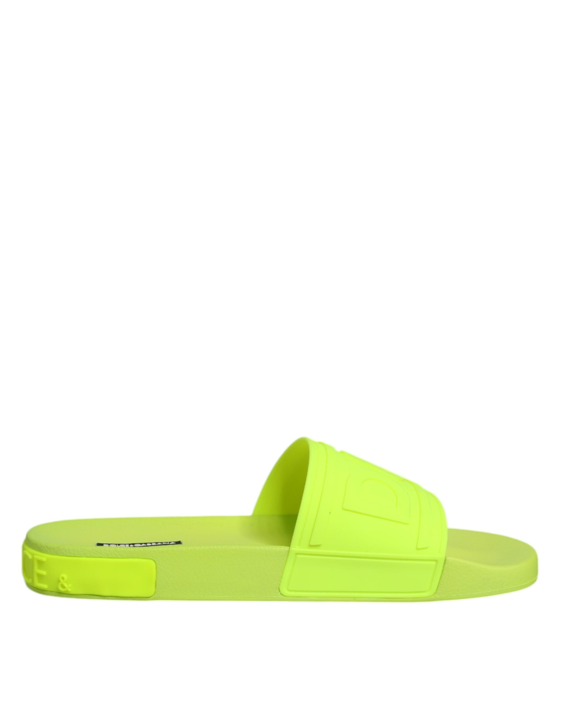 Dolce & Gabbana Gummirutschen Sandalen Strandbekleidung Schuhe grün