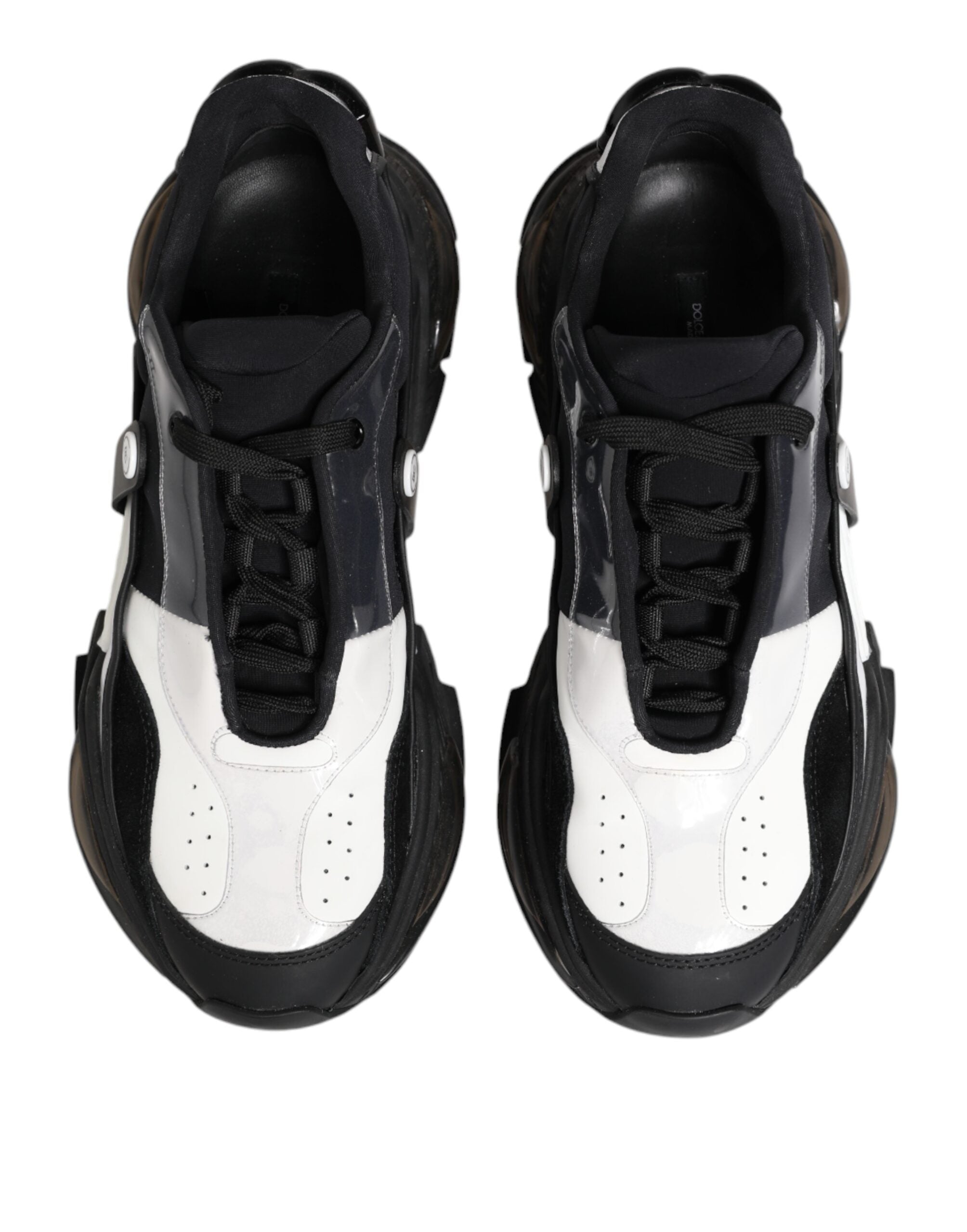 Dolce & Gabbana Weiß Schwarz Logo Airmaster Turnschuhe Schuhe