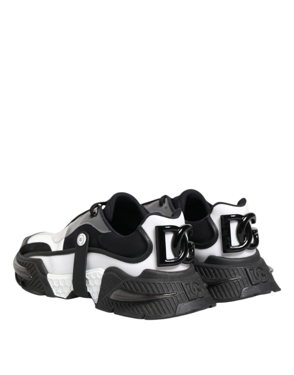 Dolce & Gabbana Weiß Schwarz Logo Airmaster Turnschuhe Schuhe