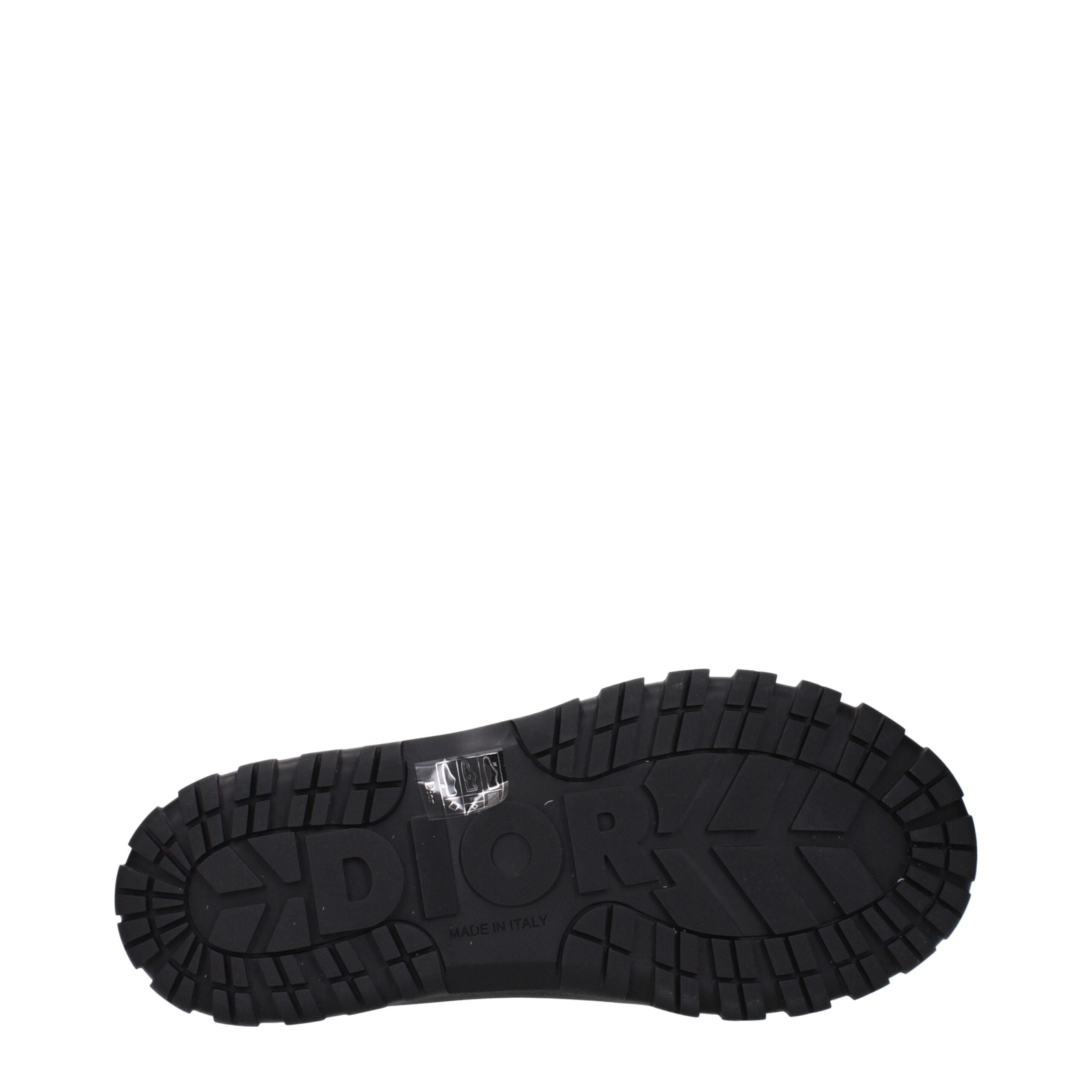 Christian Dior Schwarze Baumwollstiefeletten