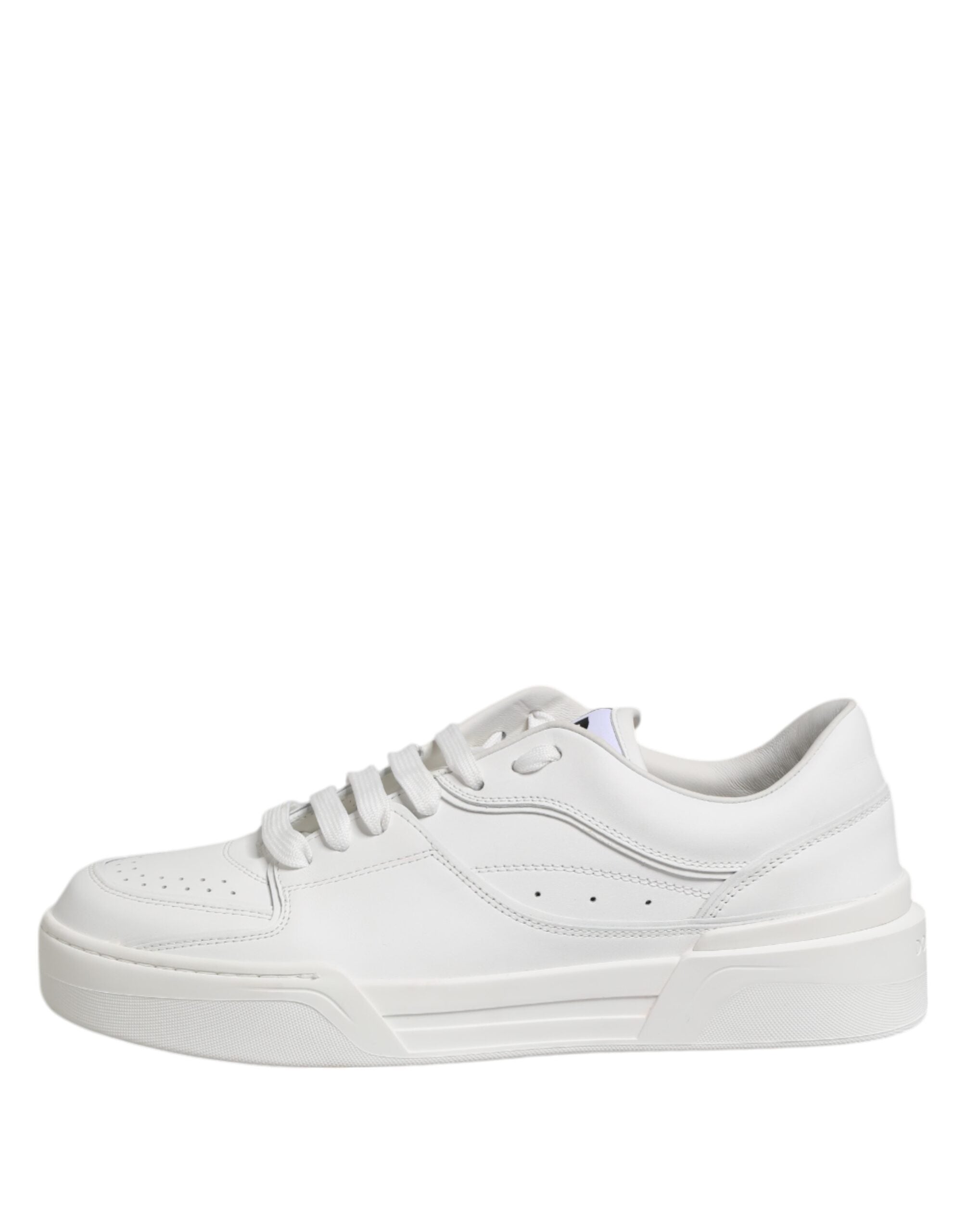 Dolce & Gabbana Weiß Miami Leder Low Top Turnschuhe Schuhe
