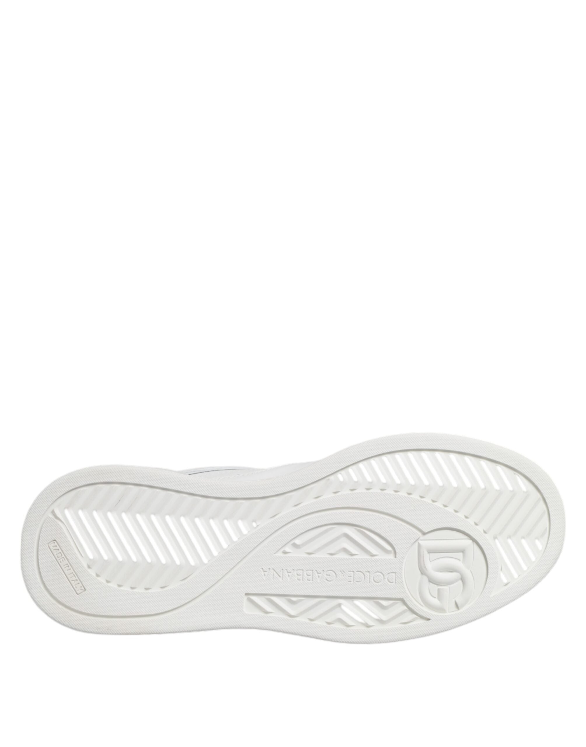 Dolce & Gabbana Weiß Miami Leder Low Top Turnschuhe Schuhe