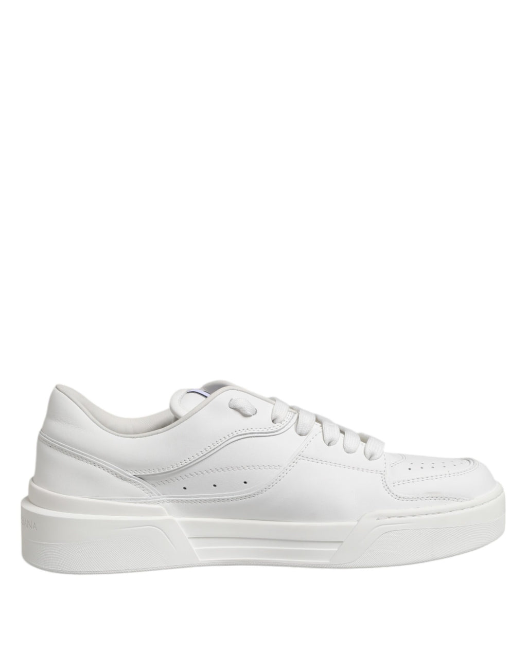 Dolce & Gabbana Weiß Miami Leder Low Top Turnschuhe Schuhe