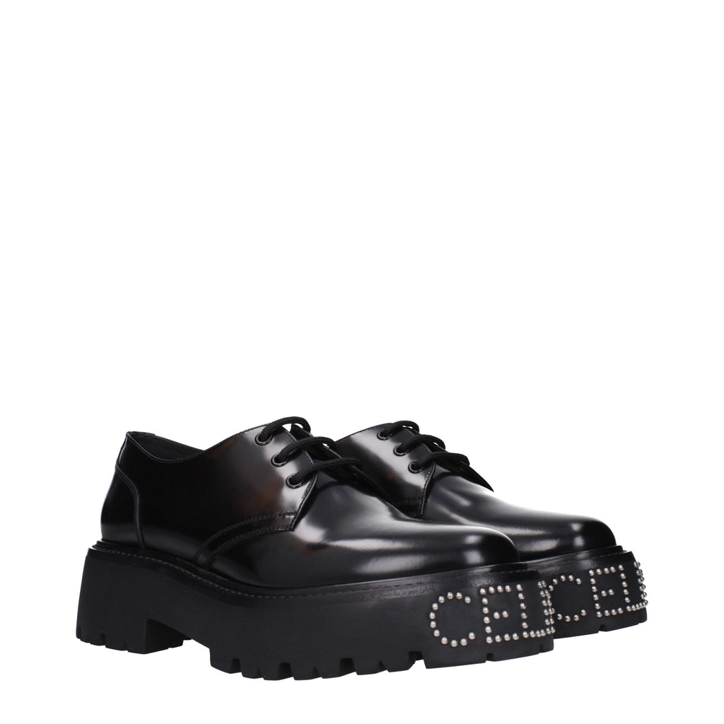 Celine Formelle Schuhe aus schwarzem Leder