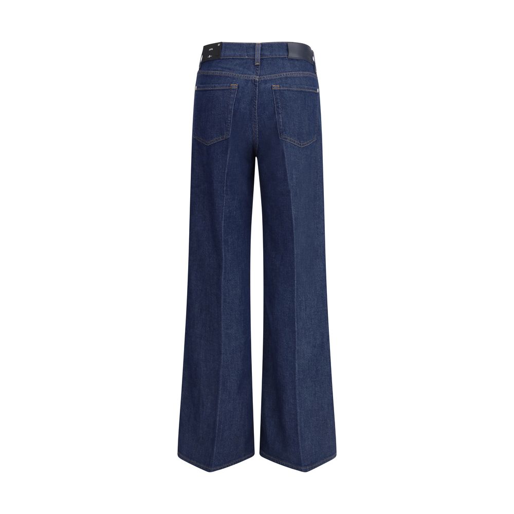 7FOR Blaue Baumwoll-Jeans aus Denim