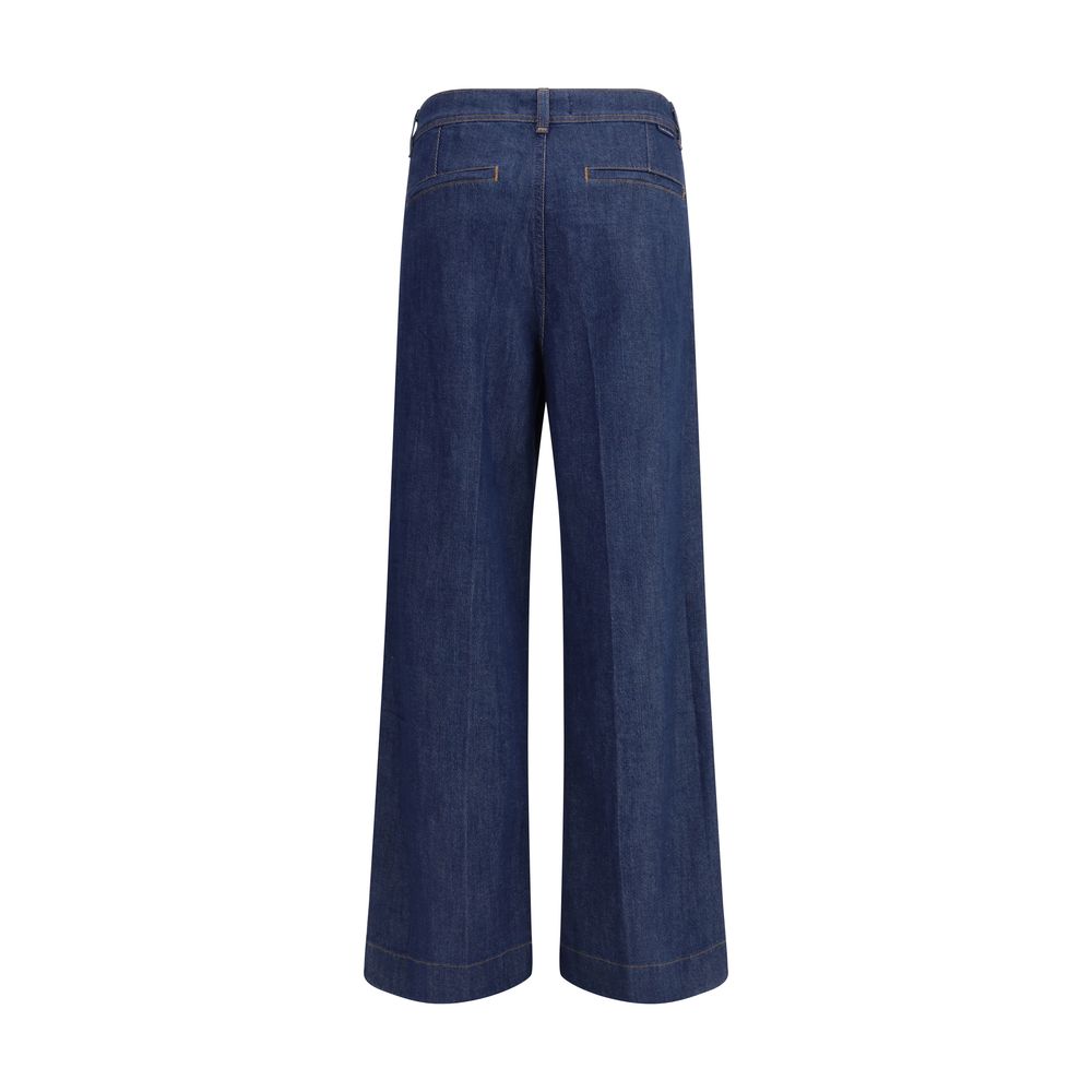 7FOR Modale Jeans aus blauem Denim