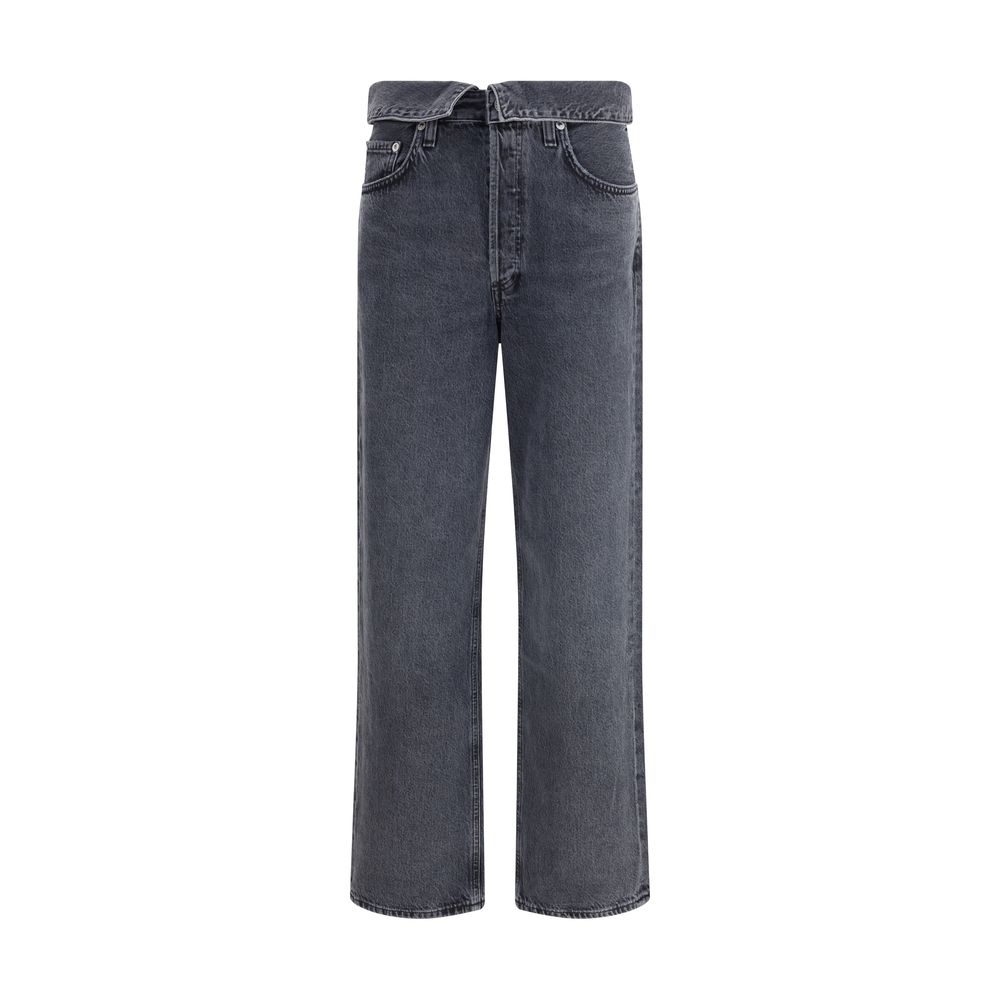 Agolde Schwarze Baumwoll-Jeans mit schmaler Passform