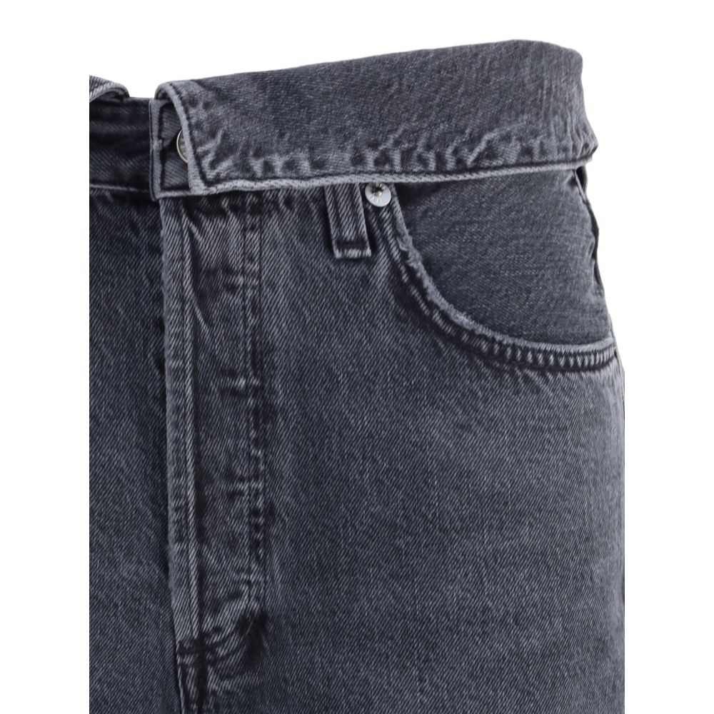 Agolde Schwarze Baumwoll-Jeans mit schmaler Passform