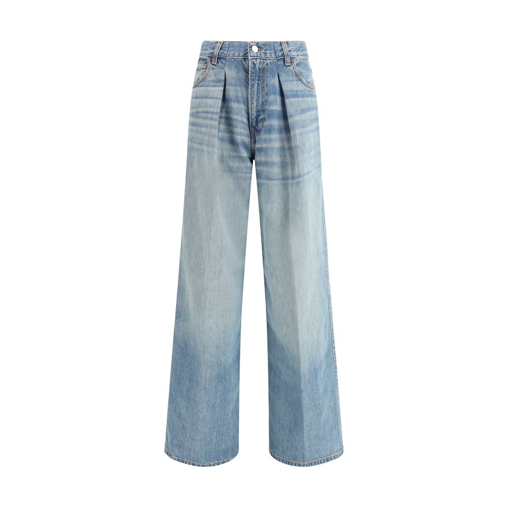 Haikure Hellblaue Baumwolljeans aus Denim