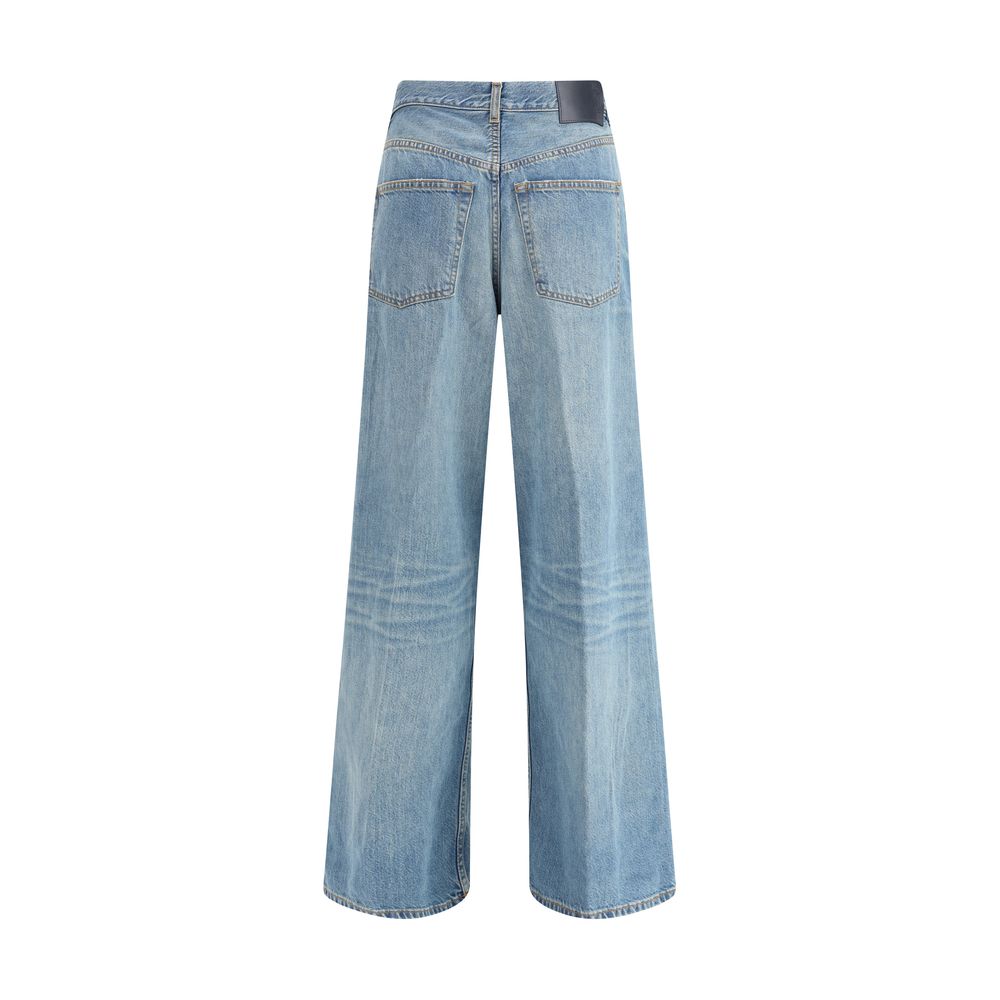 Haikure Hellblaue Baumwolljeans aus Denim