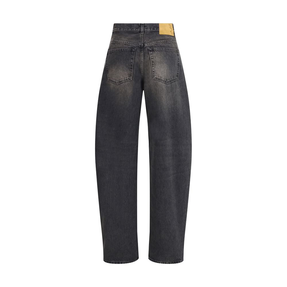 Haikure Schwarze Baumwoll-Jeans mit Relaxed Fit