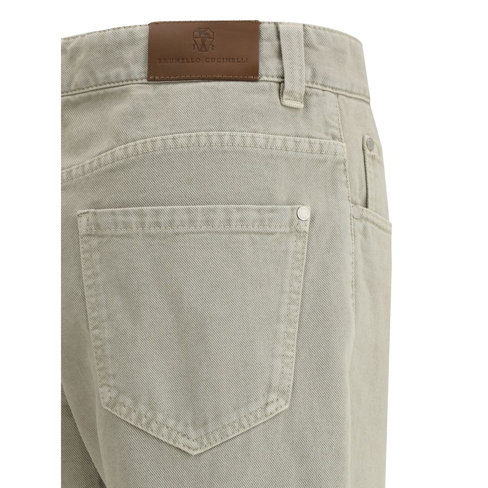 Brunello Cucinelli Gerade gefärbte Jeans