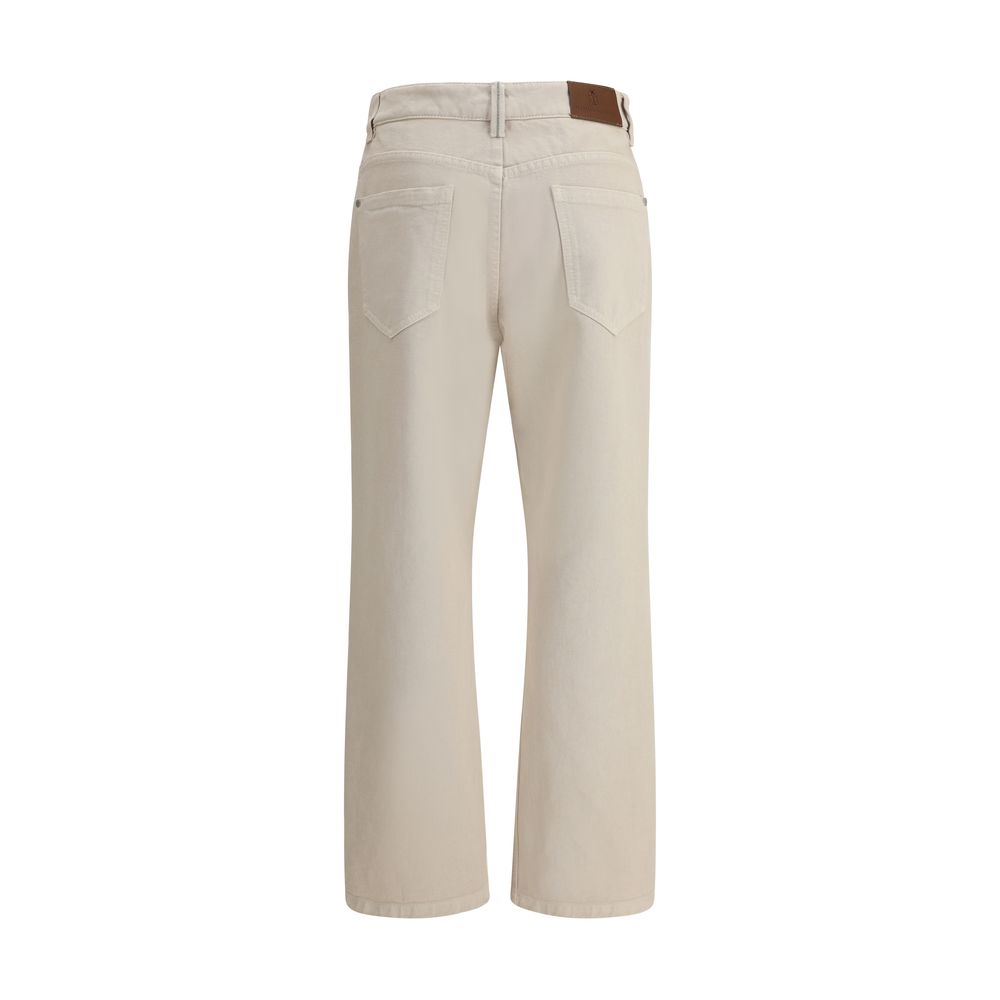 Brunello Cucinelli Gerade gefärbte Jeans