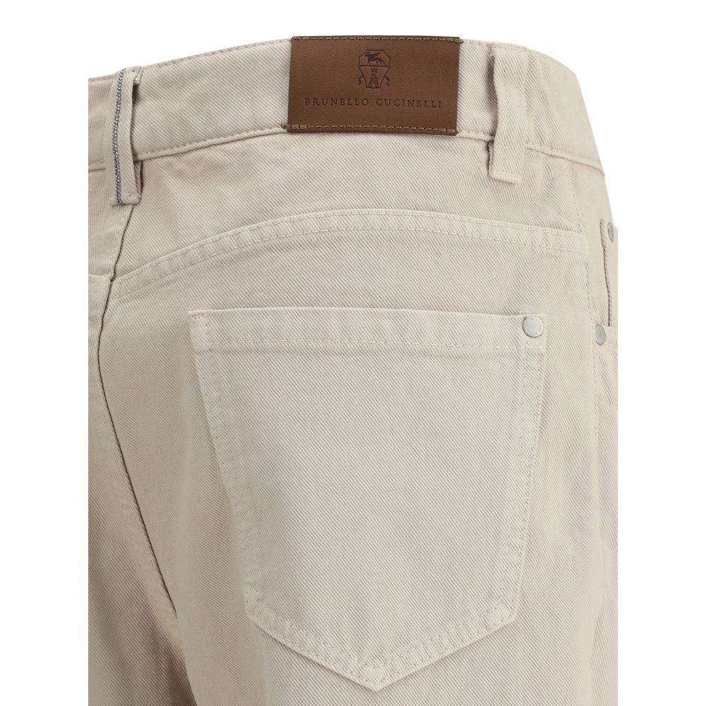 Brunello Cucinelli Gerade gefärbte Jeans