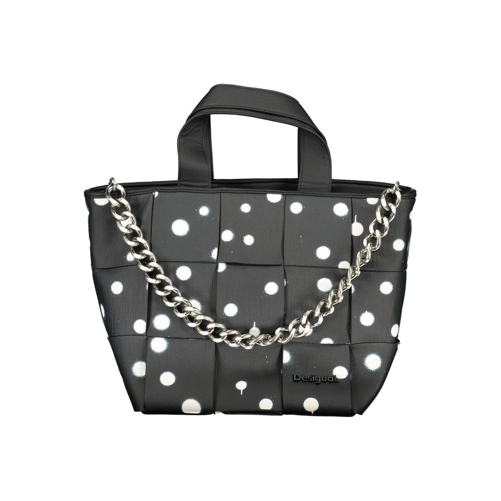 Desigual Schwarze Polyethylen-Handtasche