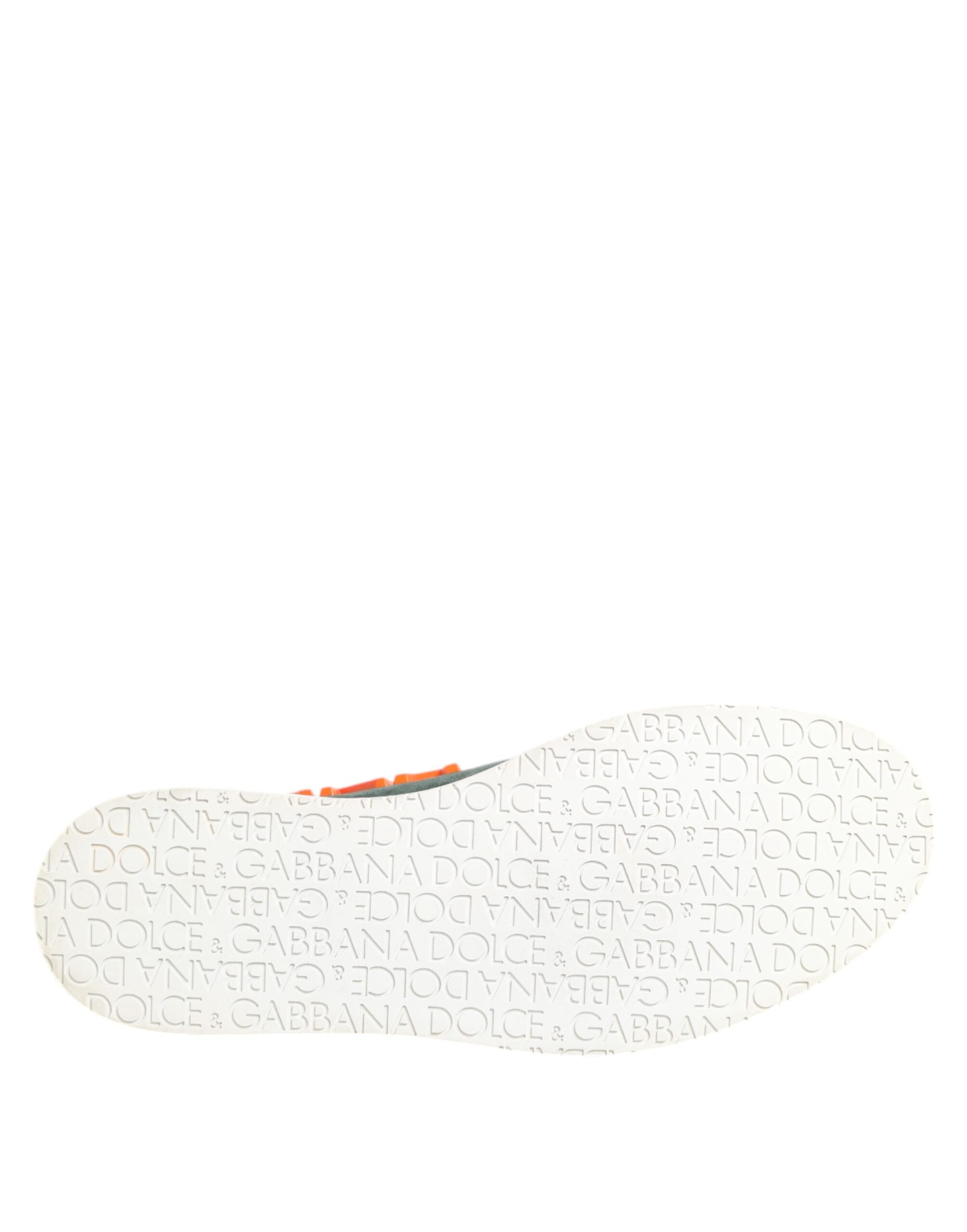 Dolce & Gabbana Grün Derby Logo Casual Männer Turnschuhe Schuhe