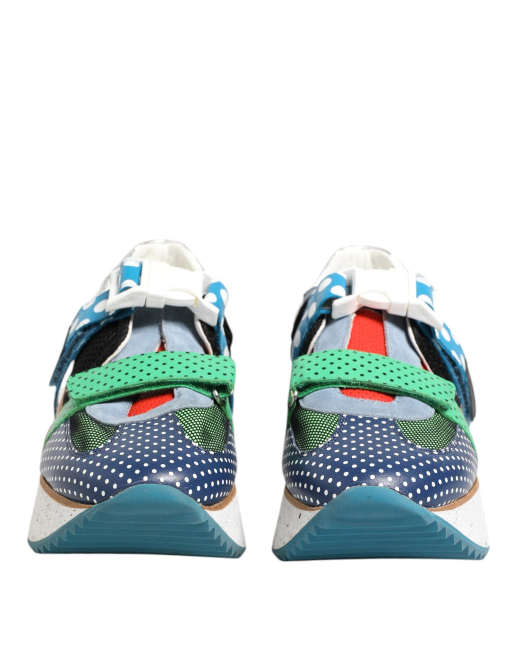 Dolce & Gabbana Multicolor Leder Low Top Sneakers Schuhe